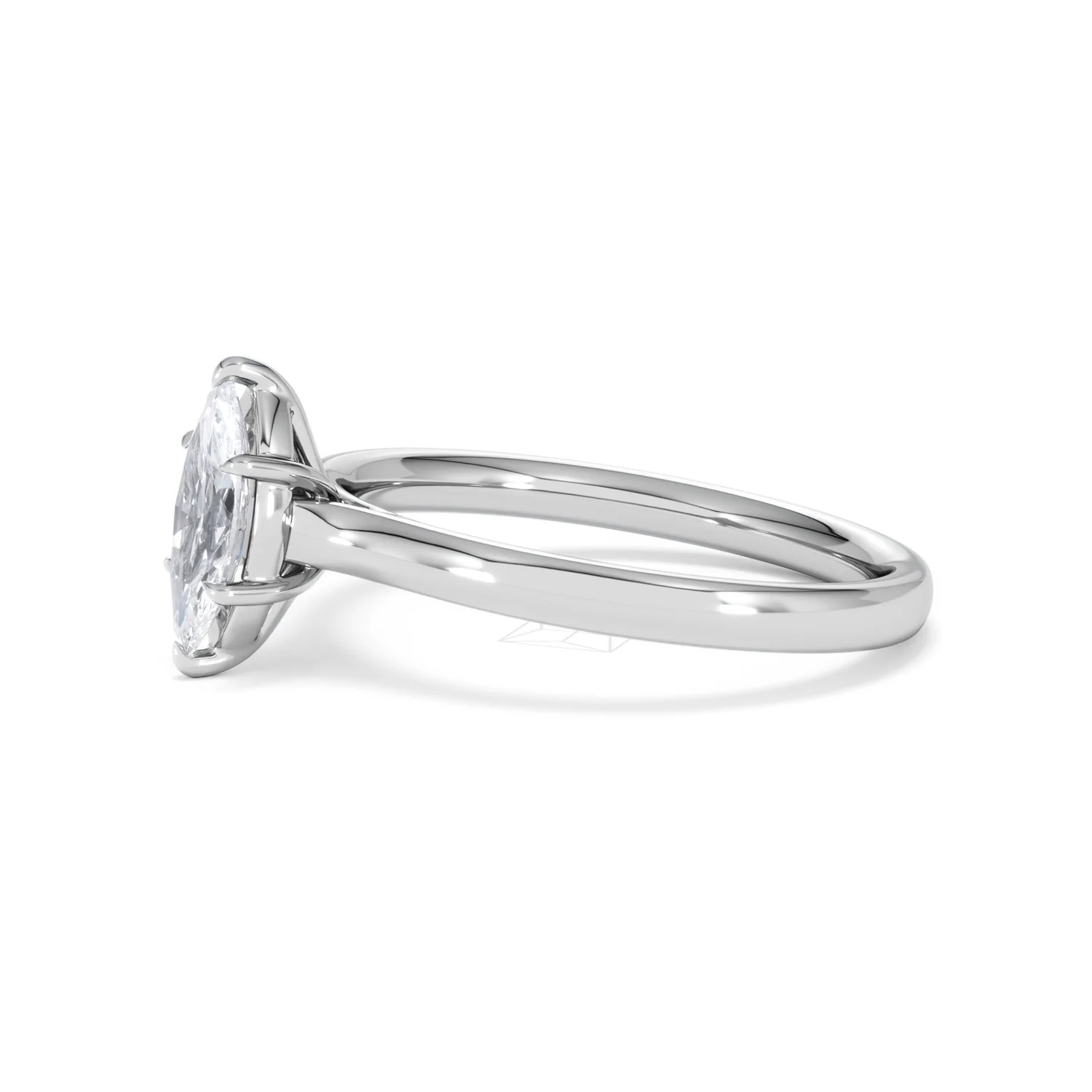 Amora Marquise 0.50ct Lab Diamond Engagement Ring F/VS Set in Platinum - Image 73