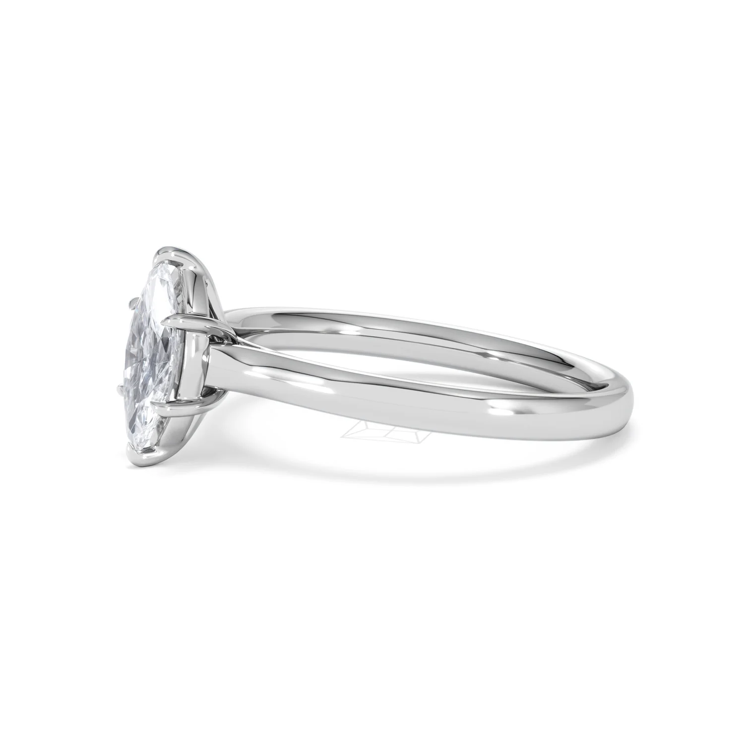 Amora Marquise 0.50ct Lab Diamond Engagement Ring F/VS Set in Platinum - Image 74