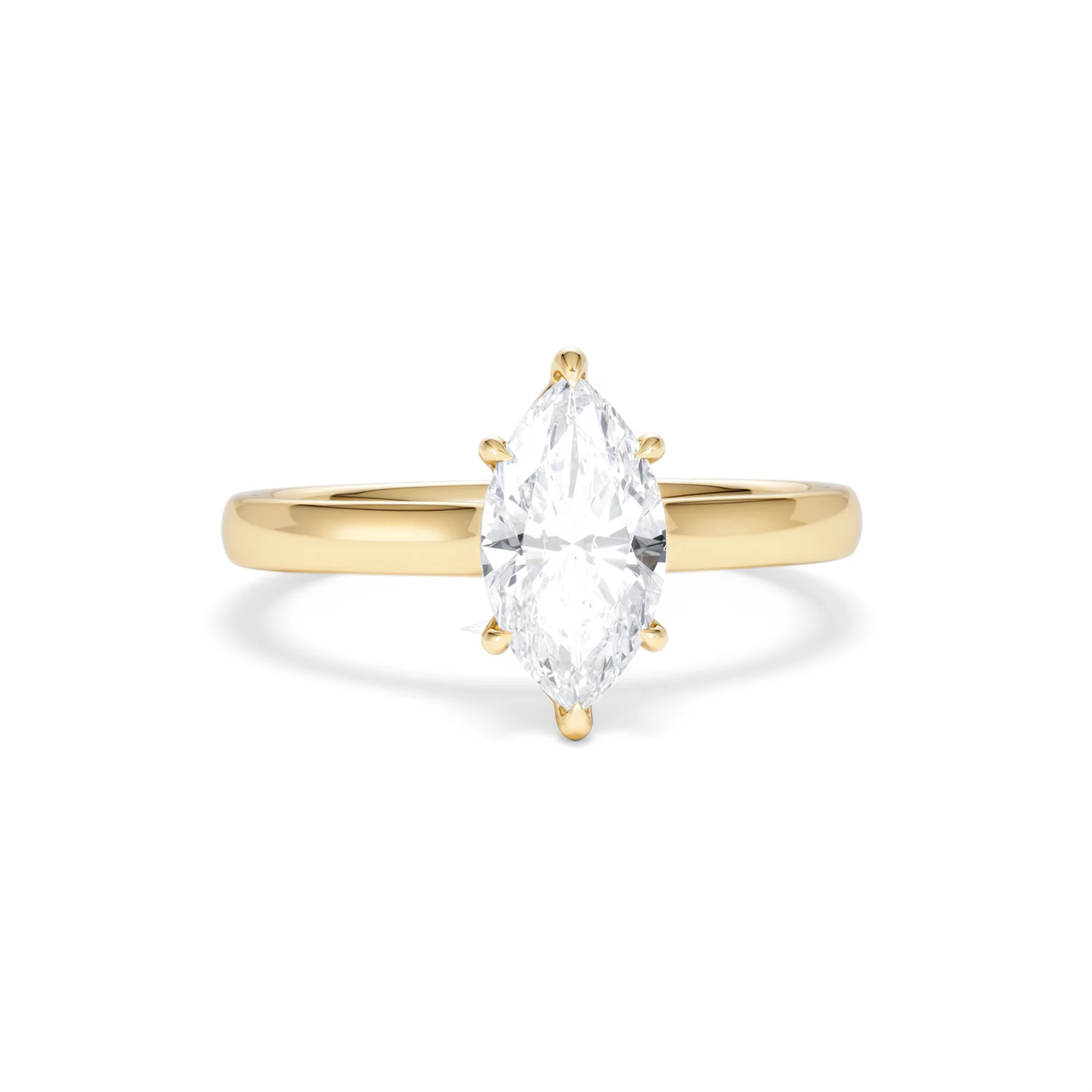 Amora Marquise 1.00ct Lab Diamond Engagement Ring F/VS Set in 18K Gold - Image 11