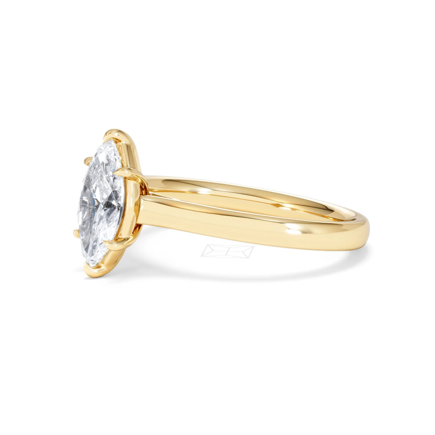 Amora Marquise 1.00ct Lab Diamond Engagement Ring F/VS Set in 18K Gold - Image 78