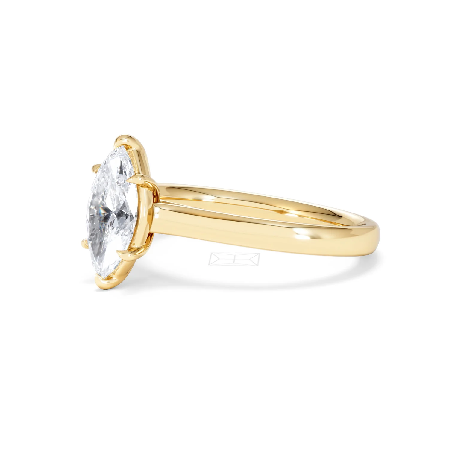 Amora Marquise 1.00ct Lab Diamond Engagement Ring F/VS Set in 18K Gold - Image 79