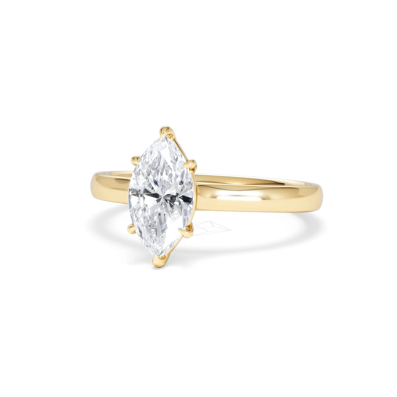 Amora Marquise 1.00ct Lab Diamond Engagement Ring F/VS Set in 18K Gold - Image 86