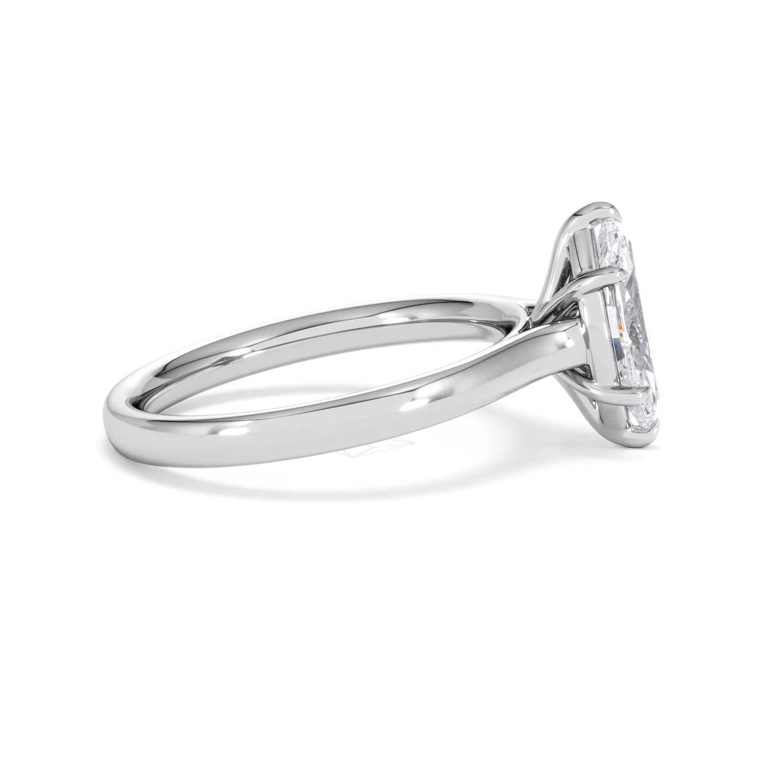 Amora Marquise 1.00ct Lab Diamond Engagement Ring F/VS Set in 18K White Gold - Image 28