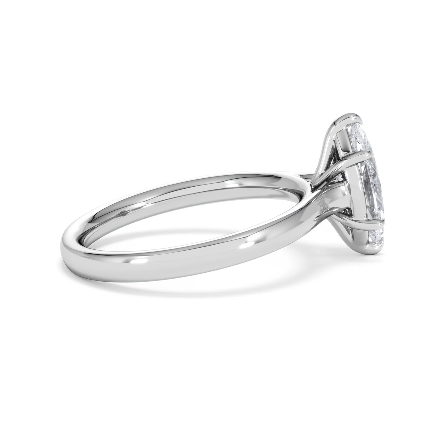 Amora Marquise 1.00ct Lab Diamond Engagement Ring F/VS Set in 18K White Gold - Image 31