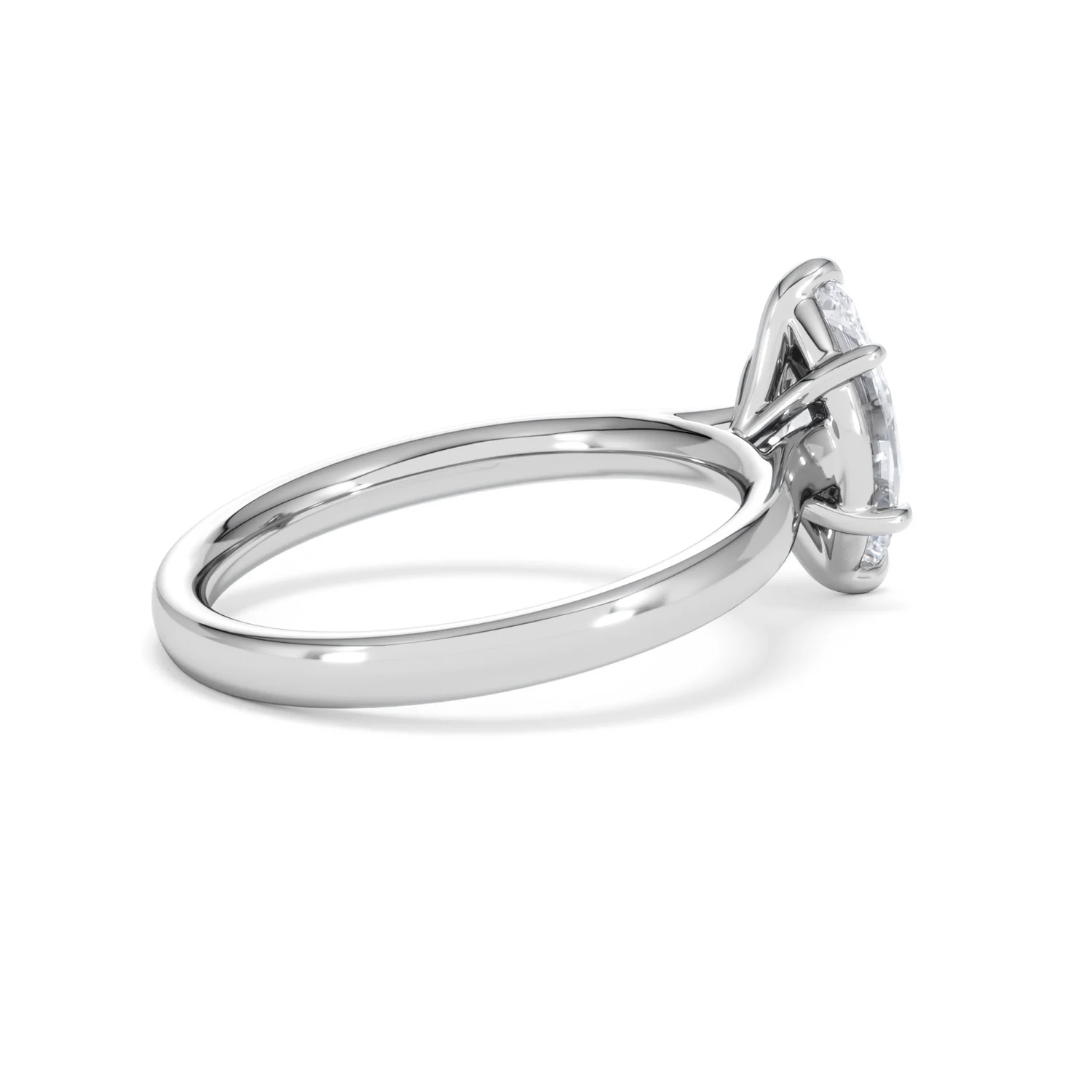 Amora Marquise 1.00ct Lab Diamond Engagement Ring F/VS Set in 18K White Gold - Image 35