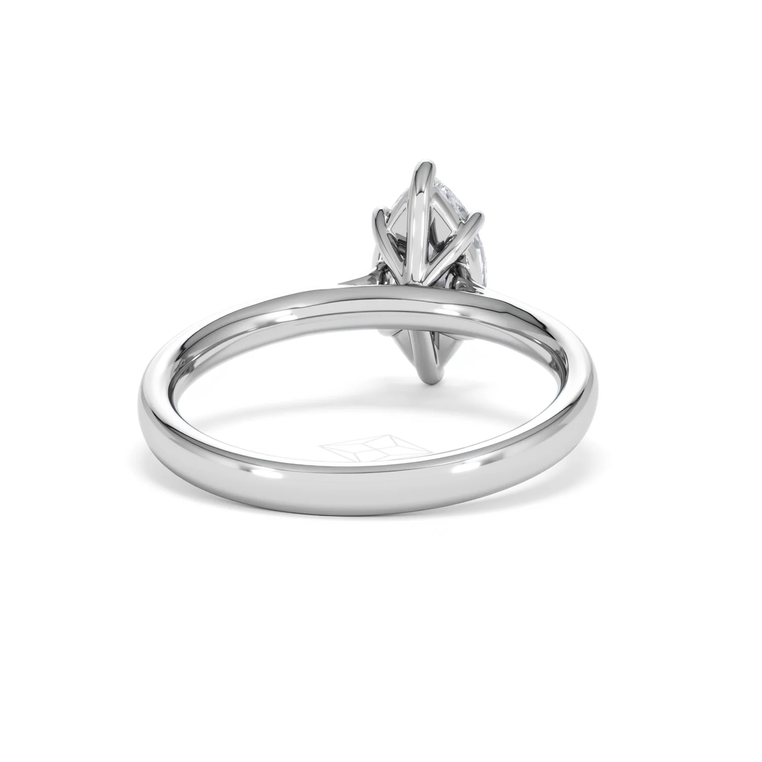 Amora Marquise 1.00ct Lab Diamond Engagement Ring F/VS Set in 18K White Gold - Image 46