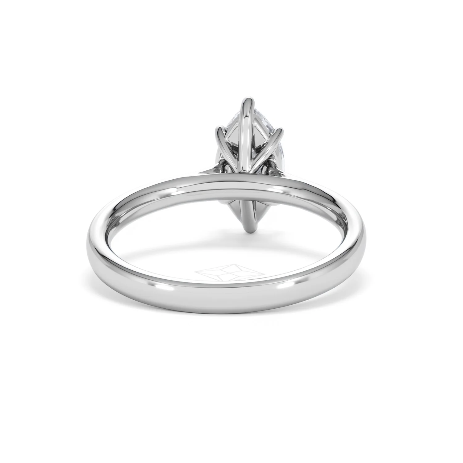 Amora Marquise 1.00ct Lab Diamond Engagement Ring F/VS Set in 18K White Gold - Image 47