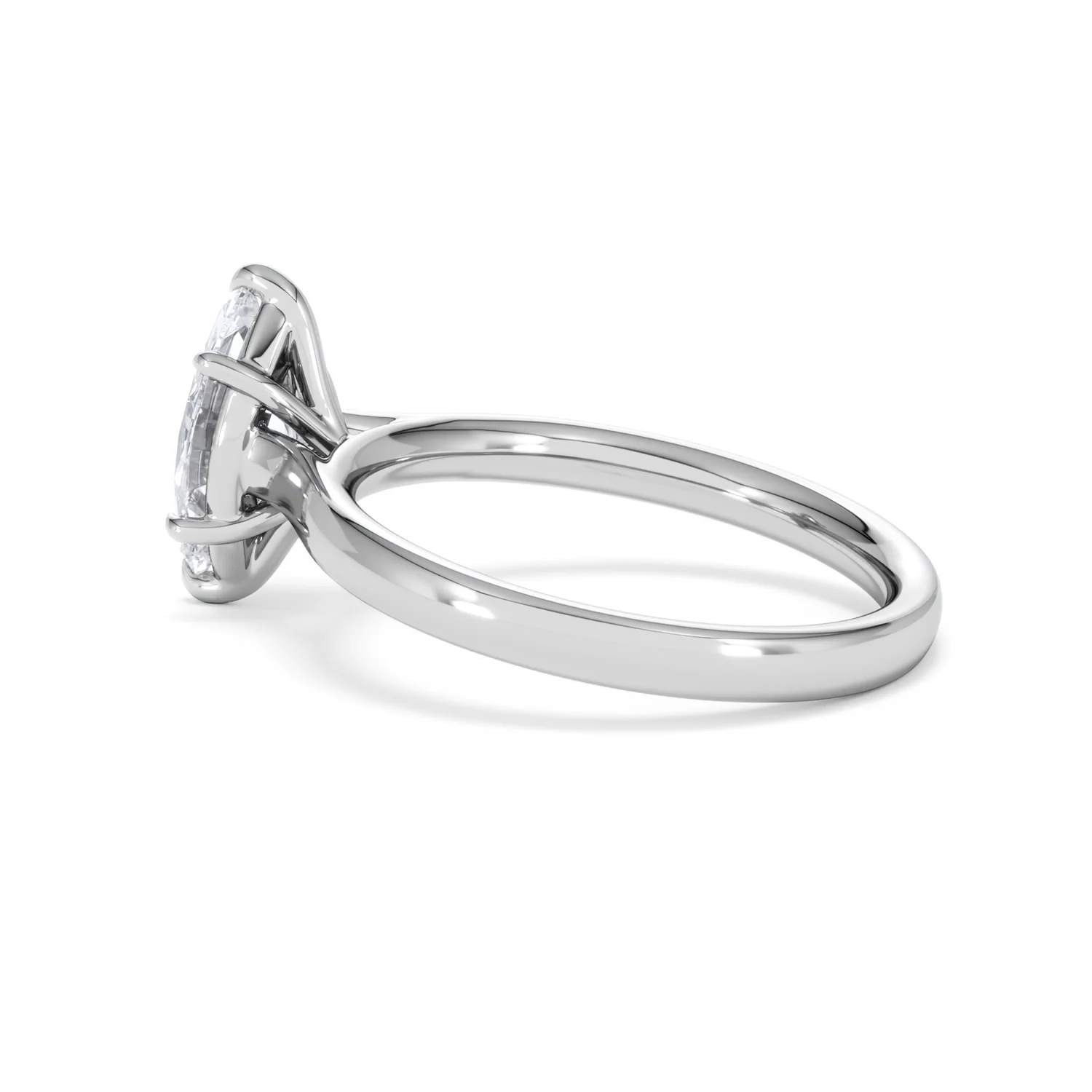 Amora Marquise 1.00ct Lab Diamond Engagement Ring F/VS Set in 18K White Gold - Image 64
