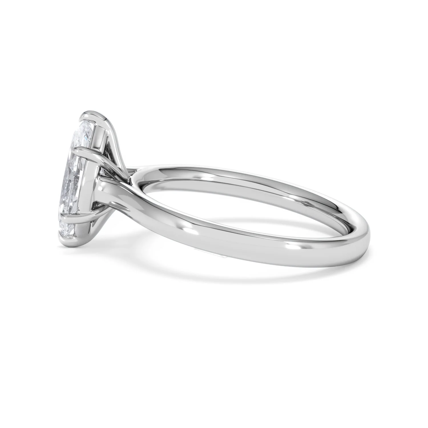 Amora Marquise 1.00ct Lab Diamond Engagement Ring F/VS Set in 18K White Gold - Image 68