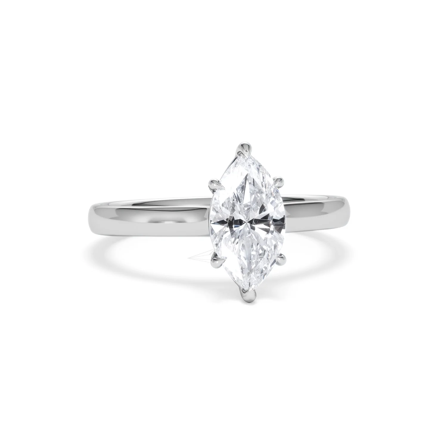 Amora Marquise 1.00ct Lab Diamond Engagement Ring F/VS Set in Platinum - Image 11