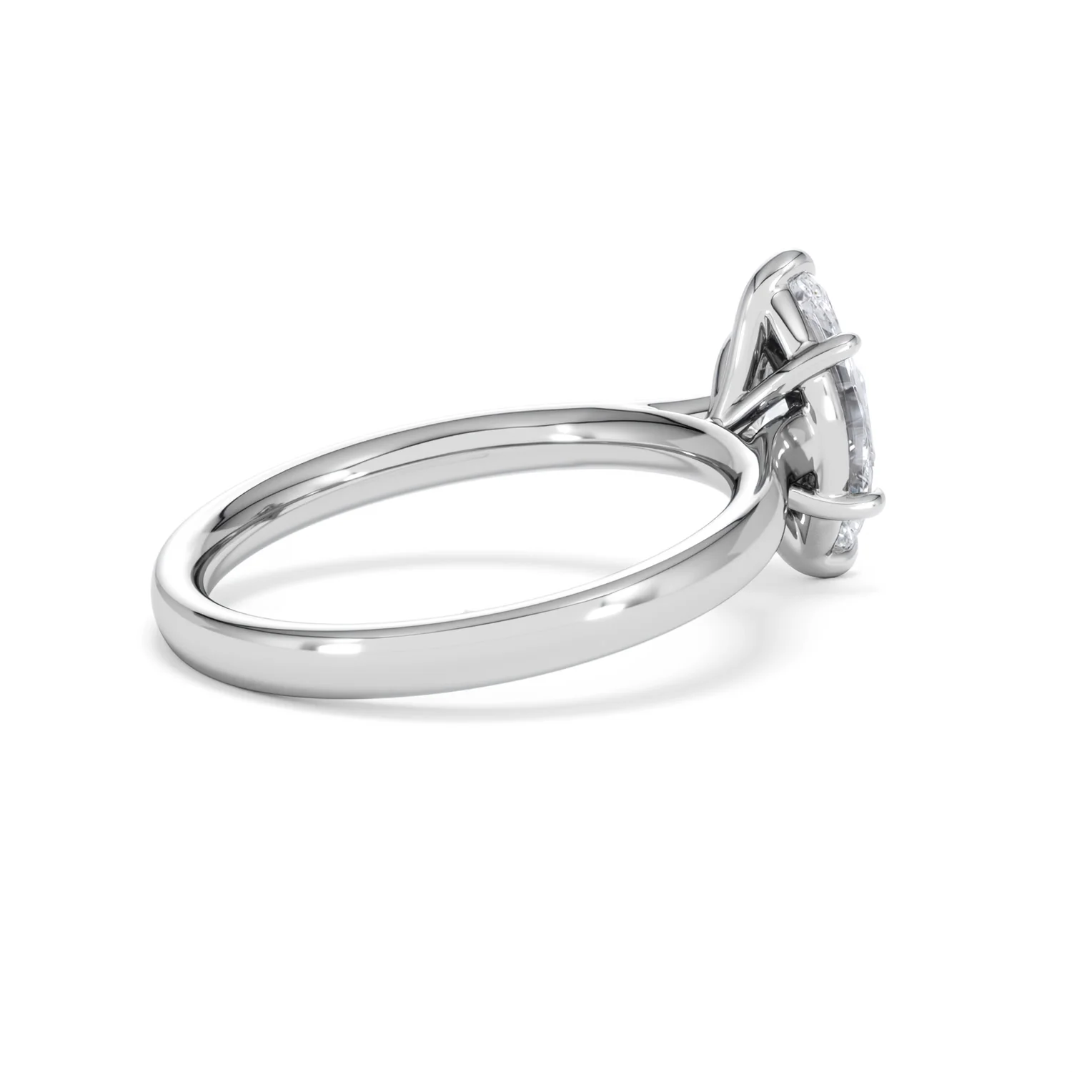 Amora Marquise 1.00ct Lab Diamond Engagement Ring F/VS Set in Platinum - Image 36