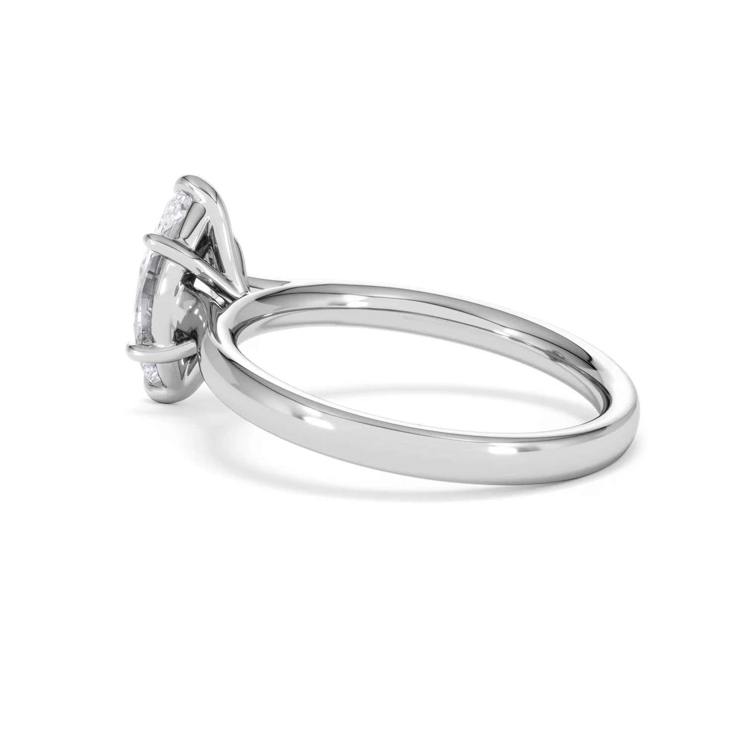 Amora Marquise 1.00ct Lab Diamond Engagement Ring F/VS Set in Platinum - Image 62