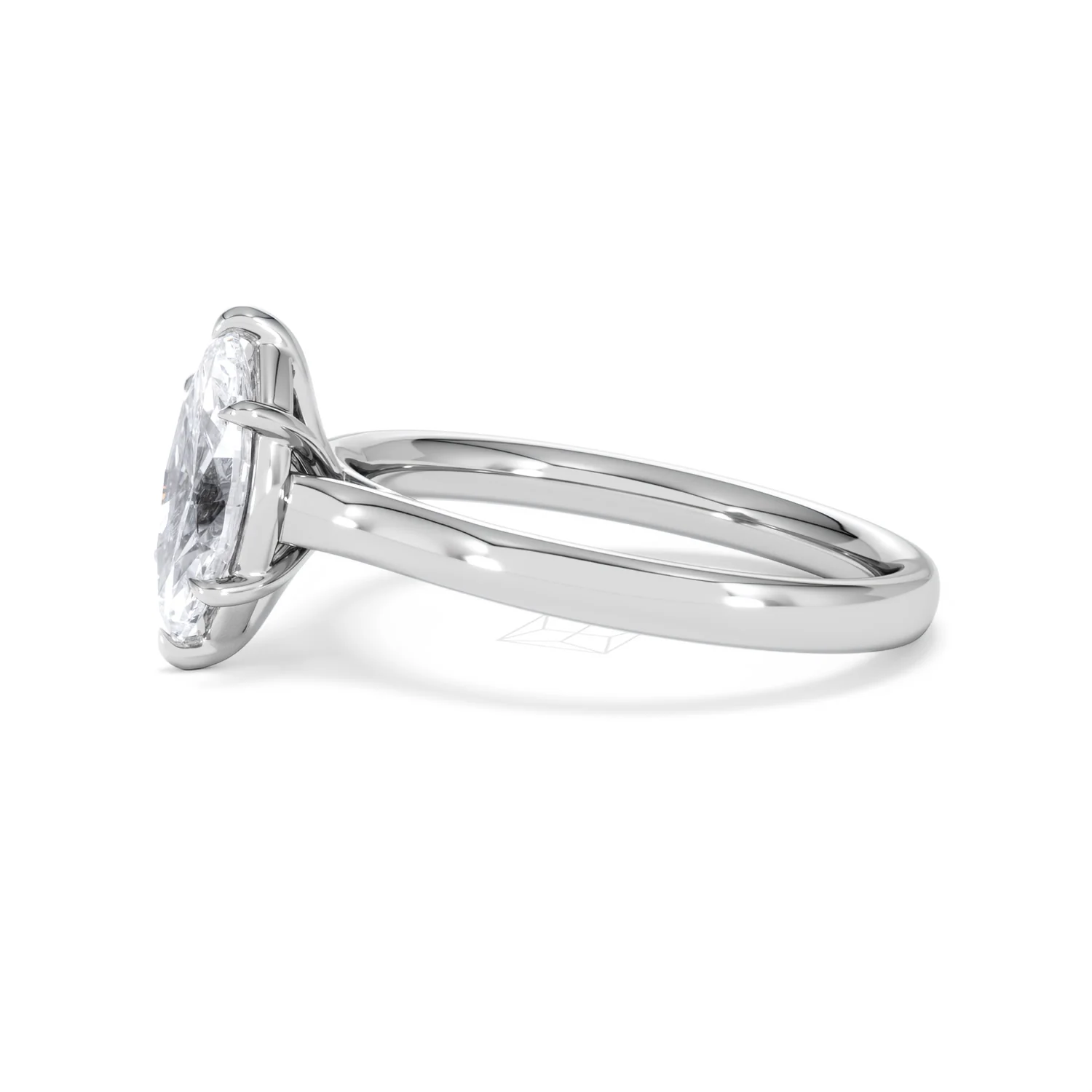 Amora Marquise 1.00ct Lab Diamond Engagement Ring F/VS Set in Platinum - Image 73