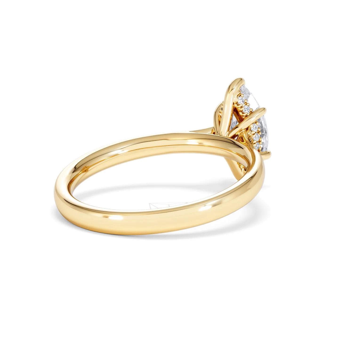 Amora Marquise 1.07ct Hidden Halo Lab Diamond Engagement Ring F/VS Set in 18K Gold - Image 41