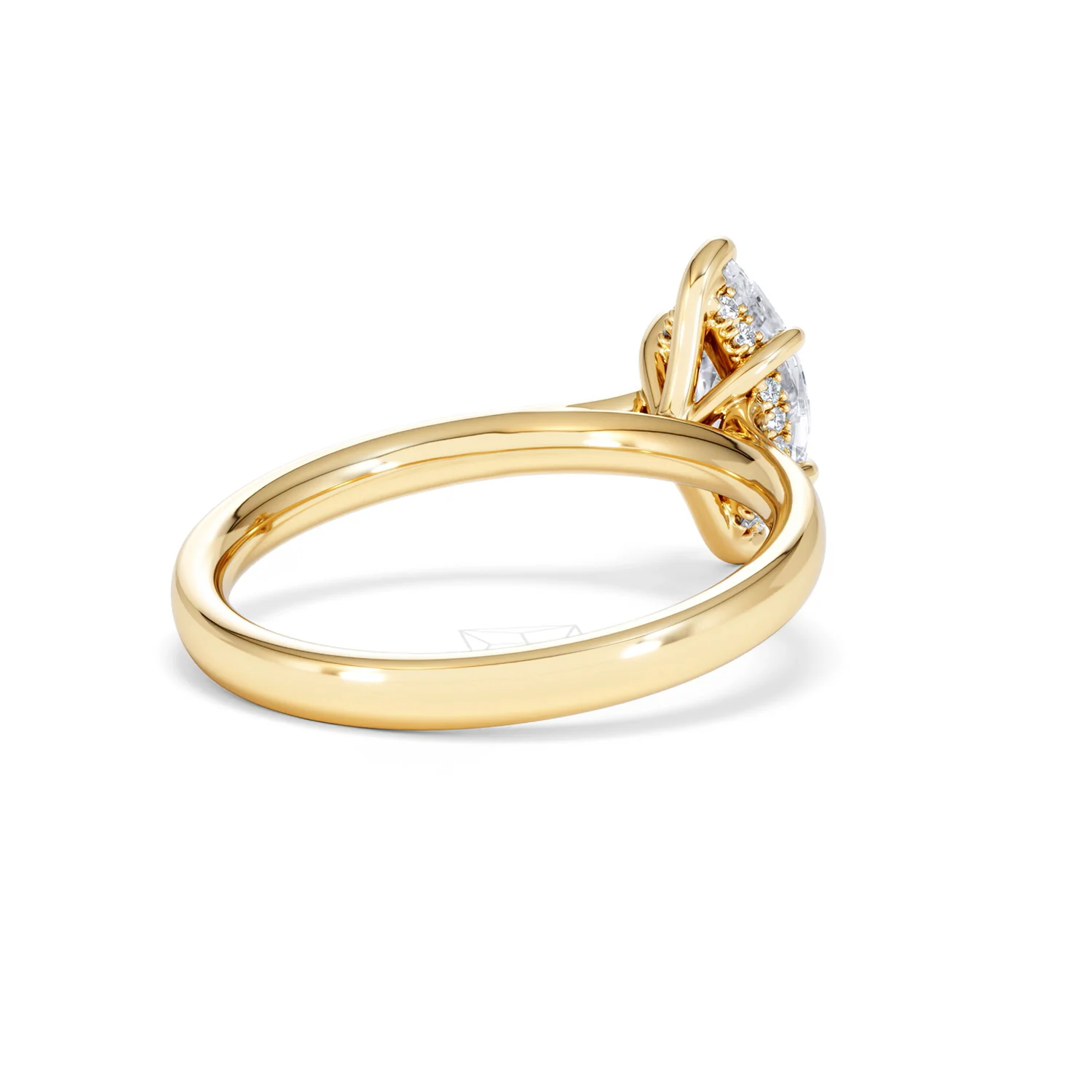 Amora Marquise 1.07ct Hidden Halo Lab Diamond Engagement Ring F/VS Set in 18K Gold - Image 42