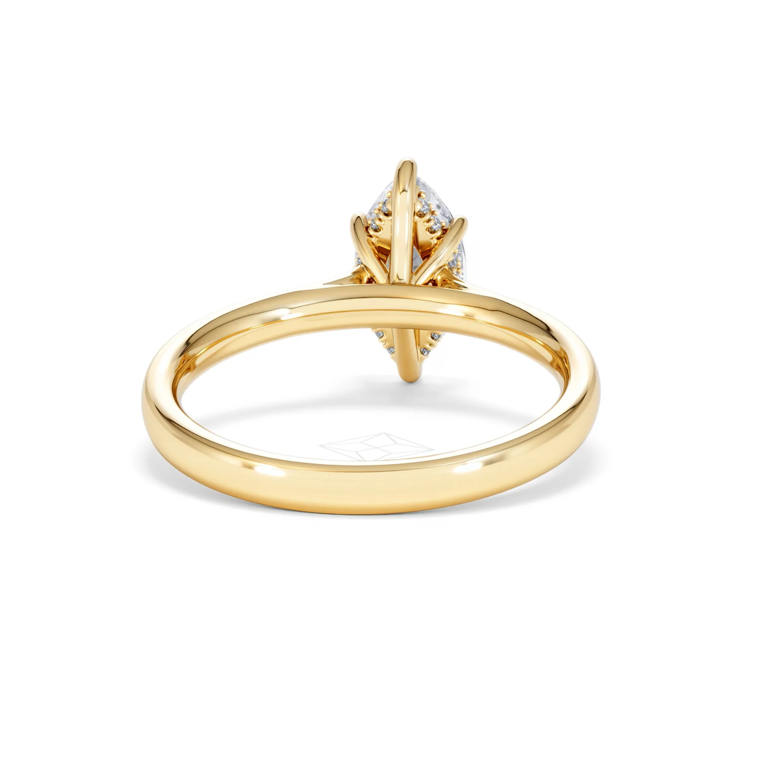 Amora Marquise 1.07ct Hidden Halo Lab Diamond Engagement Ring F/VS Set in 18K Gold - Image 48