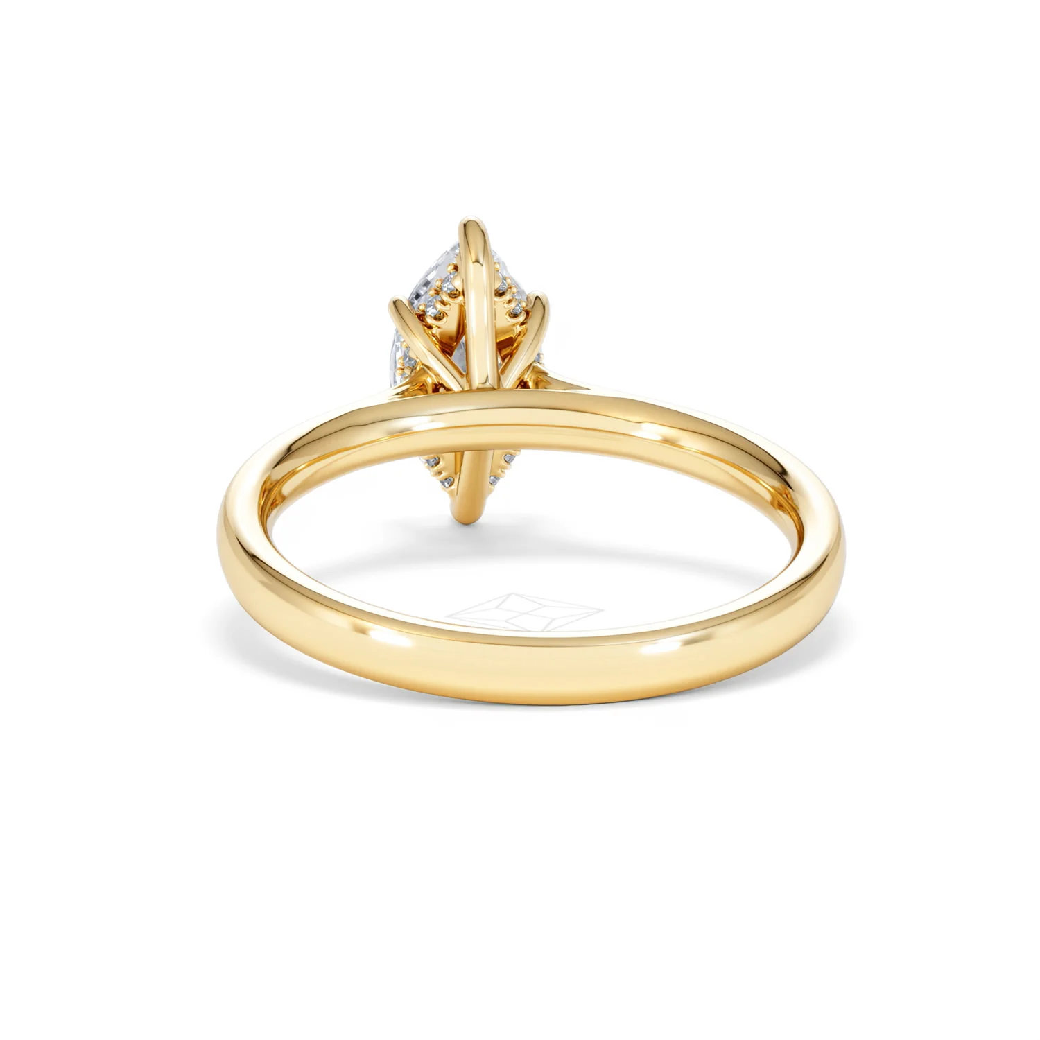 Amora Marquise 1.07ct Hidden Halo Lab Diamond Engagement Ring F/VS Set in 18K Gold - Image 52
