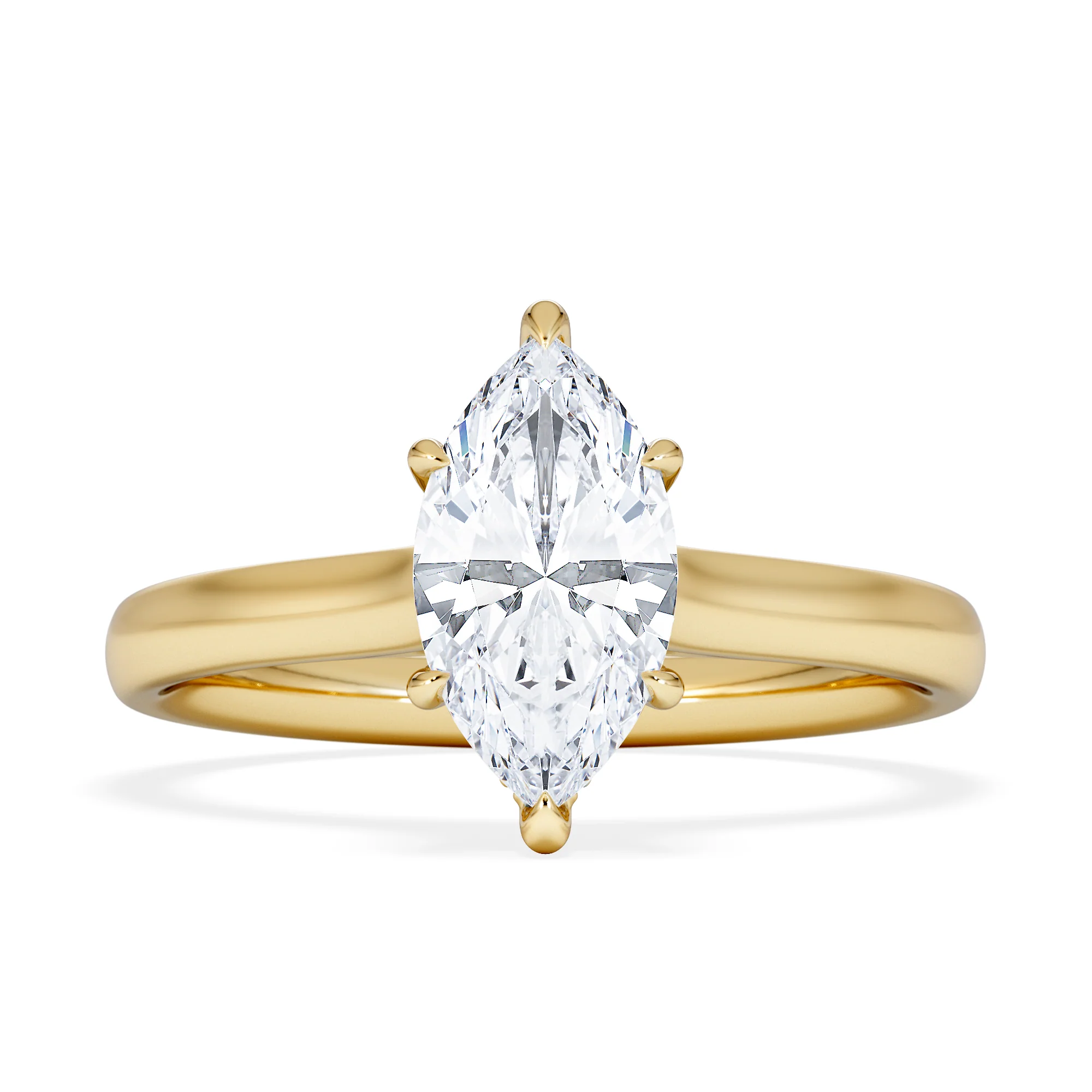 Amora Marquise 1.07ct Hidden Halo Lab Diamond Engagement Ring F/VS Set in 18K Gold - Image 7