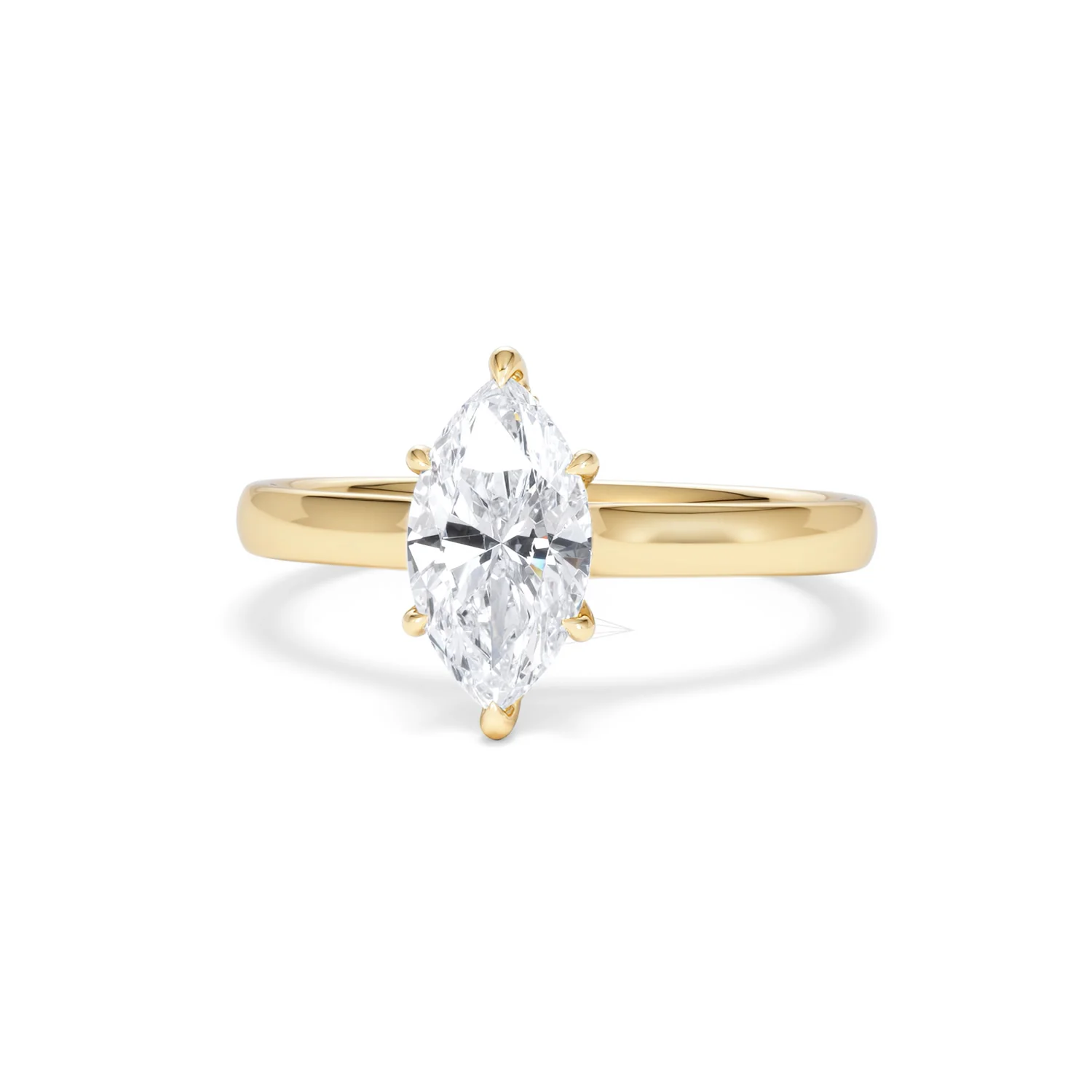 Amora Marquise 1.07ct Hidden Halo Lab Diamond Engagement Ring F/VS Set in 18K Gold - Image 88