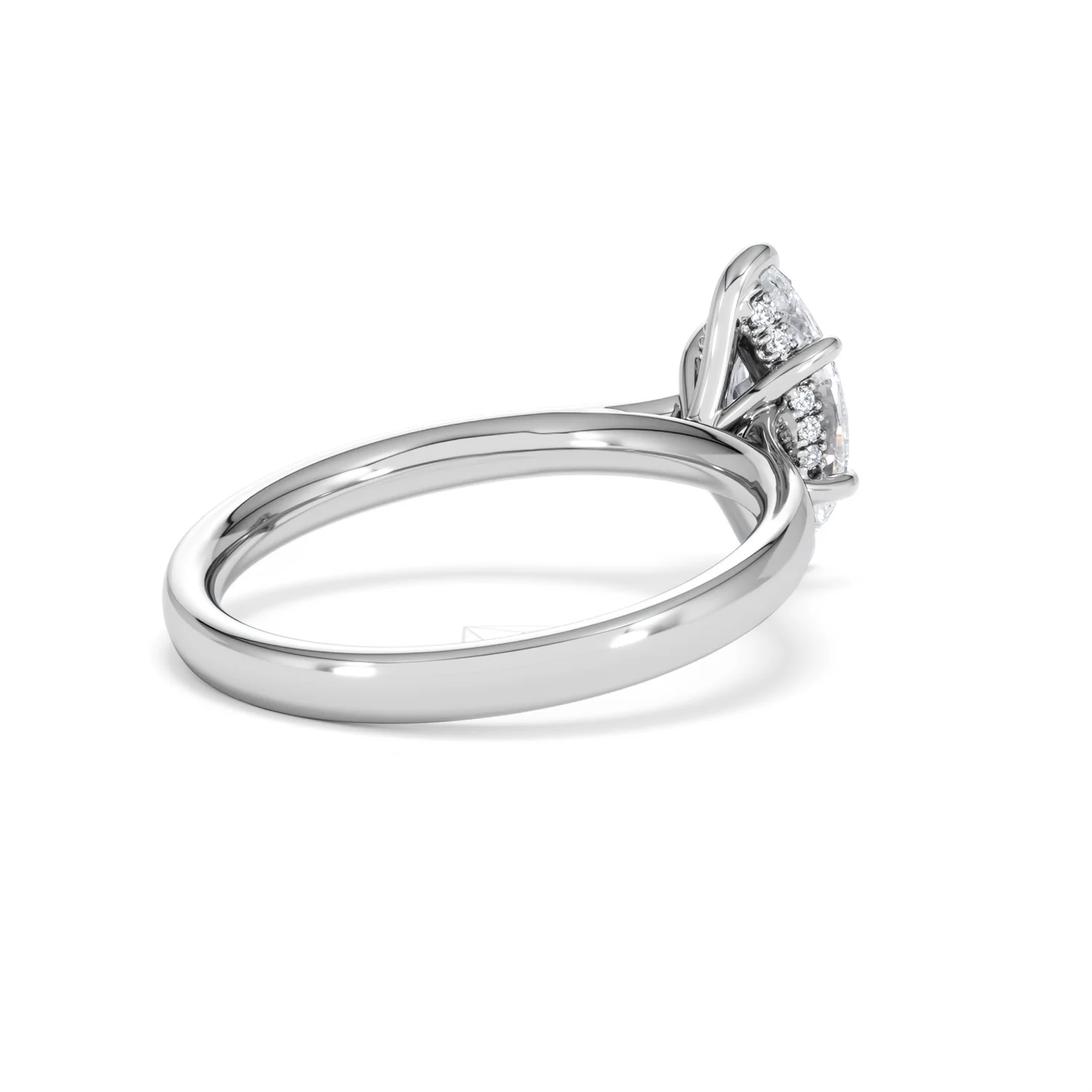 Amora Marquise 1.07ct Hidden Halo Lab Diamond Engagement Ring F/VS Set in Platinum - Image 39