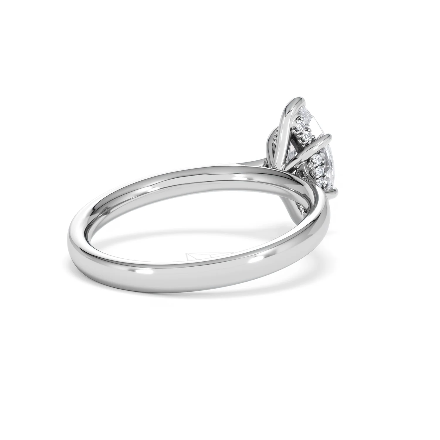 Amora Marquise 1.07ct Hidden Halo Lab Diamond Engagement Ring F/VS Set in Platinum - Image 40