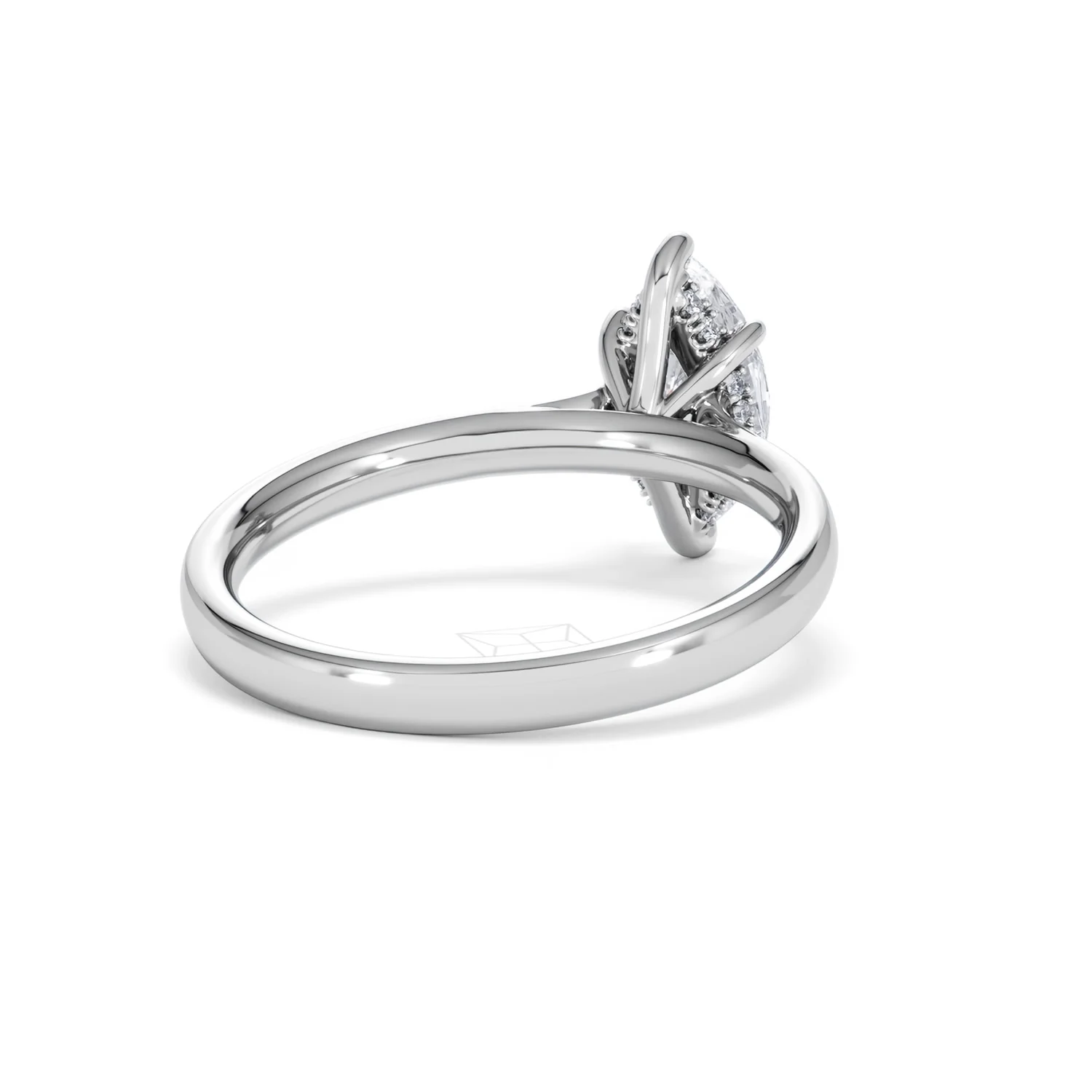 Amora Marquise 1.07ct Hidden Halo Lab Diamond Engagement Ring F/VS Set in Platinum - Image 43