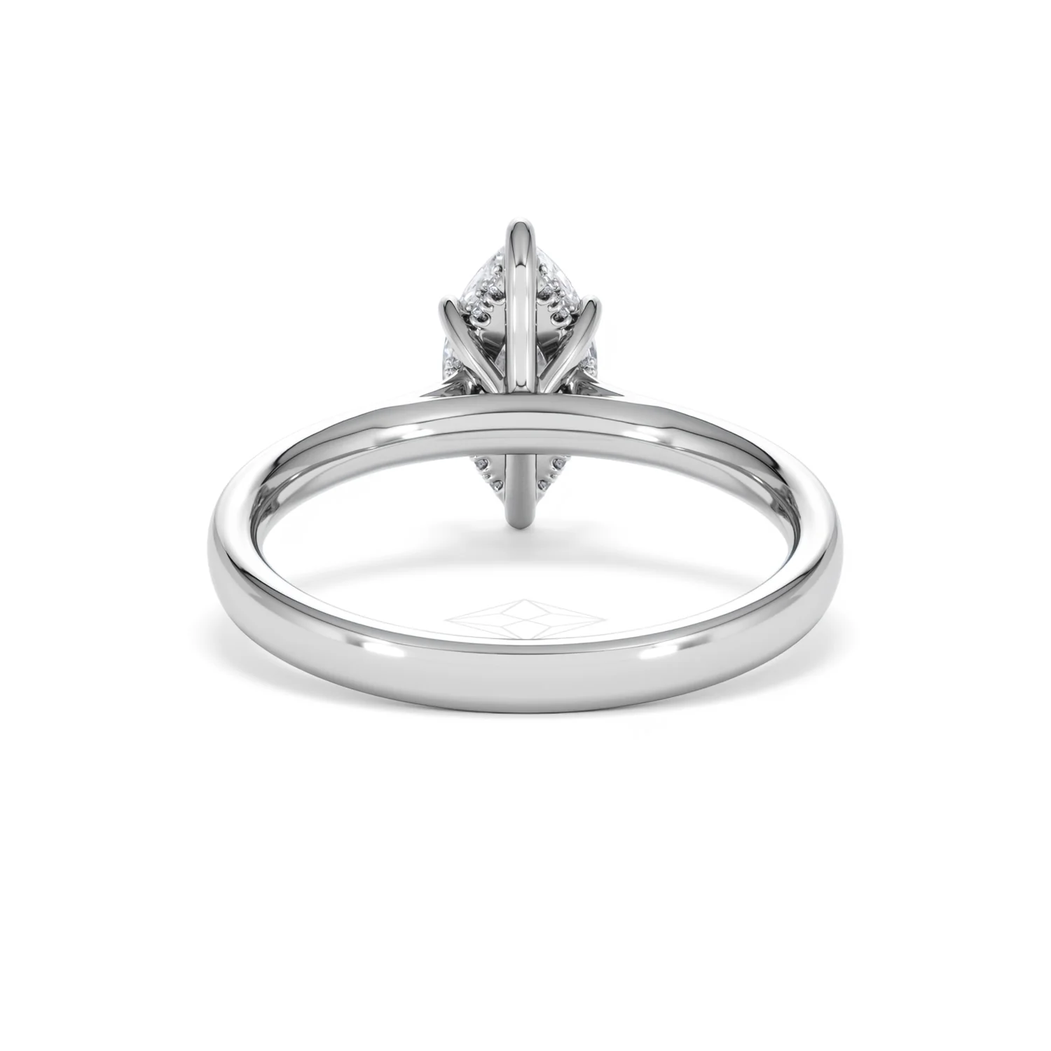 Amora Marquise 1.07ct Hidden Halo Lab Diamond Engagement Ring F/VS Set in Platinum - Image 49