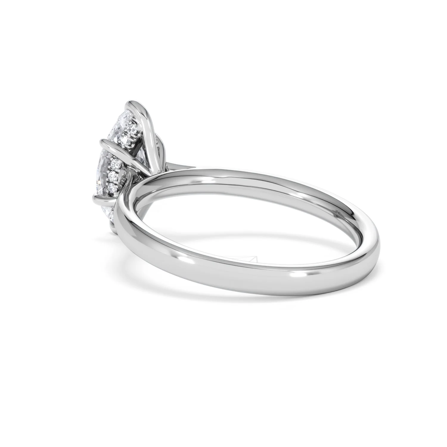 Amora Marquise 1.07ct Hidden Halo Lab Diamond Engagement Ring F/VS Set in Platinum - Image 59