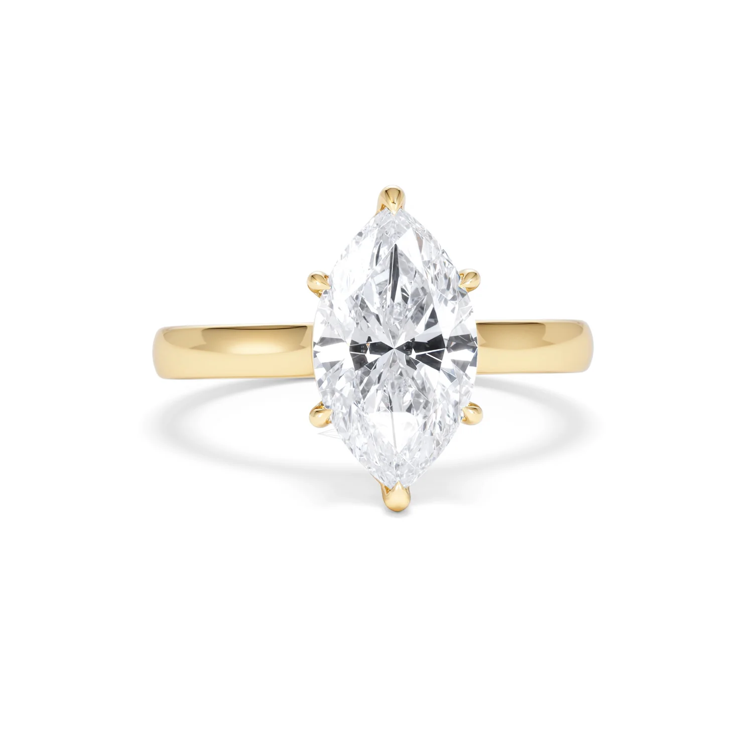Amora Marquise 2.00ct Lab Diamond Engagement Ring F/VS Set in 18K Gold - Image 11