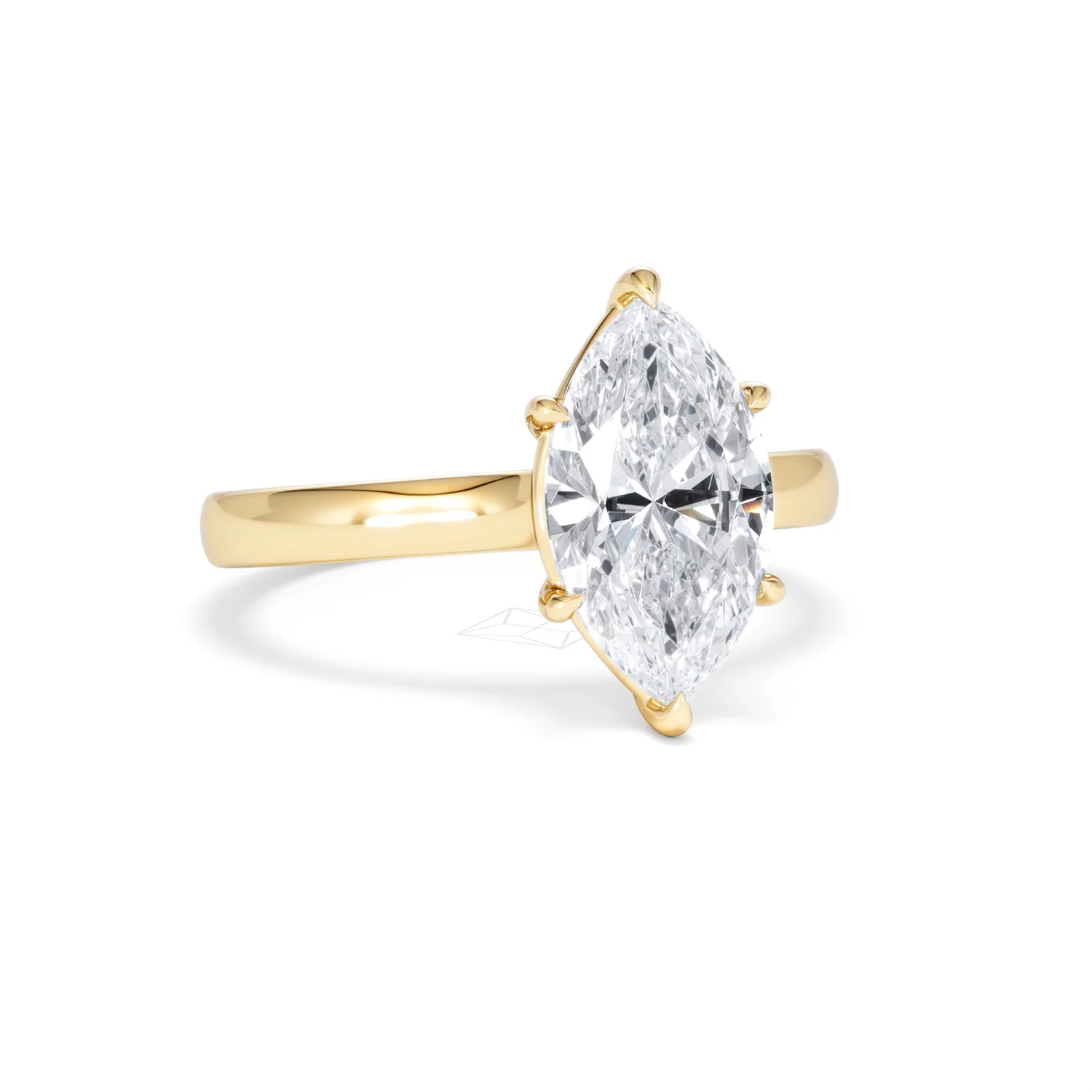 Amora Marquise 2.00ct Lab Diamond Engagement Ring F/VS Set in 18K Gold - Image 14