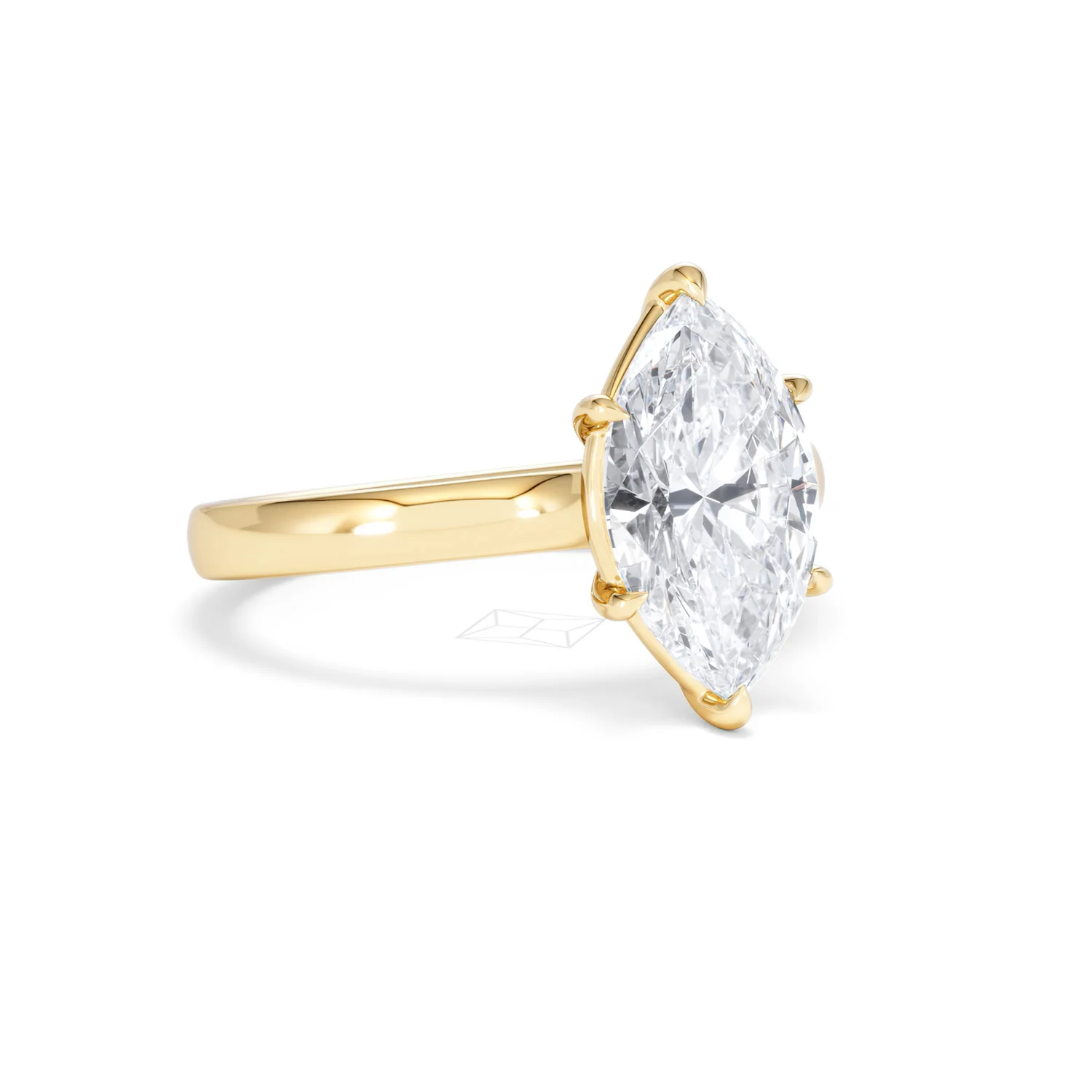 Amora Marquise 2.00ct Lab Diamond Engagement Ring F/VS Set in 18K Gold - Image 16