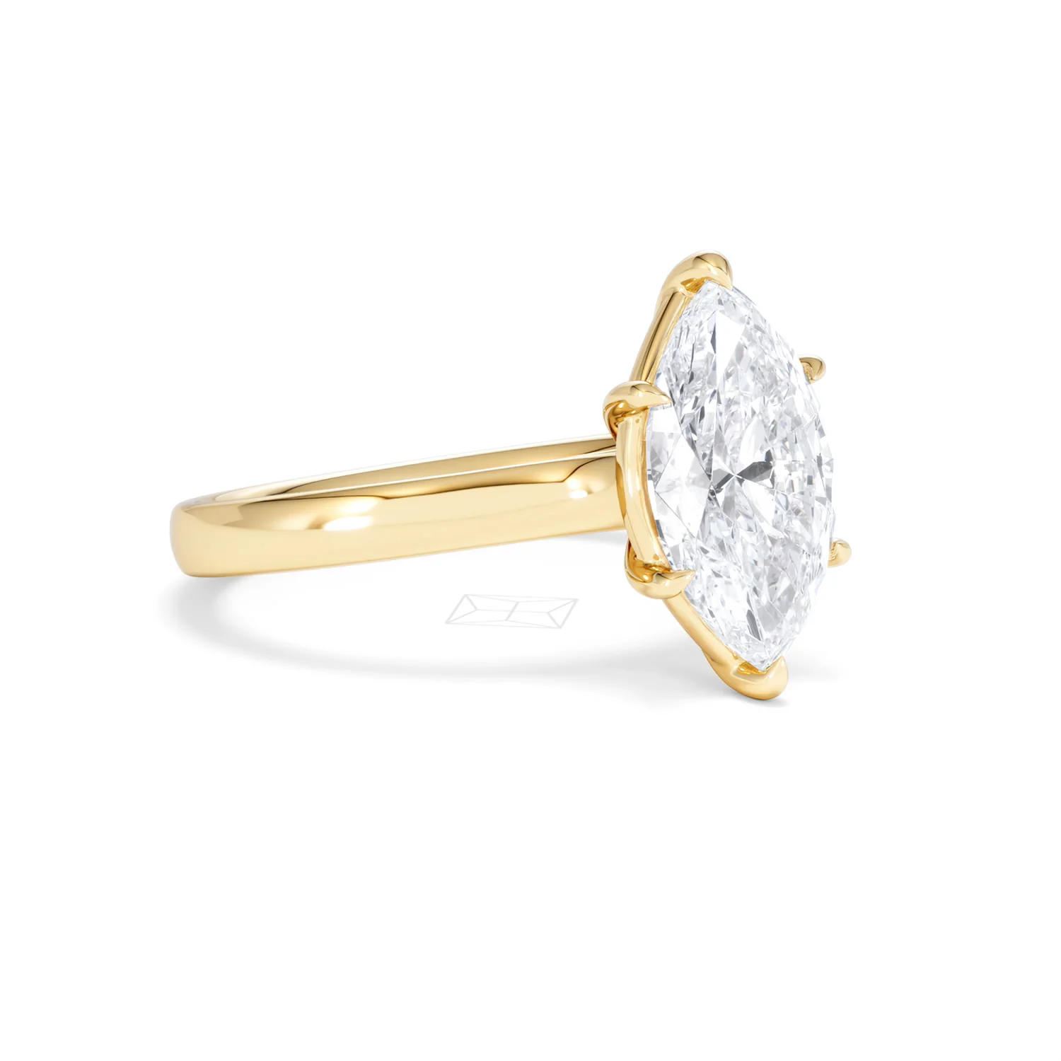 Amora Marquise 2.00ct Lab Diamond Engagement Ring F/VS Set in 18K Gold - Image 18