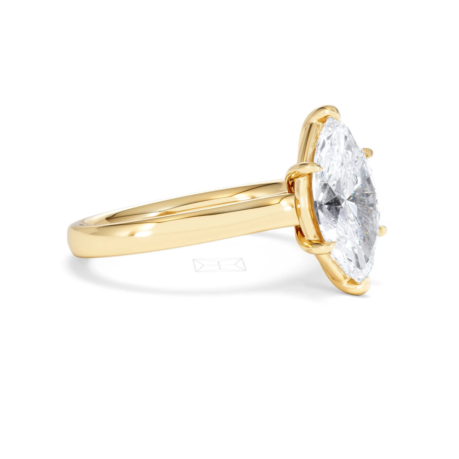 Amora Marquise 2.00ct Lab Diamond Engagement Ring F/VS Set in 18K Gold - Image 21