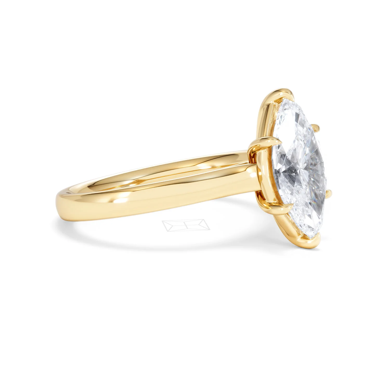 Amora Marquise 2.00ct Lab Diamond Engagement Ring F/VS Set in 18K Gold - Image 22