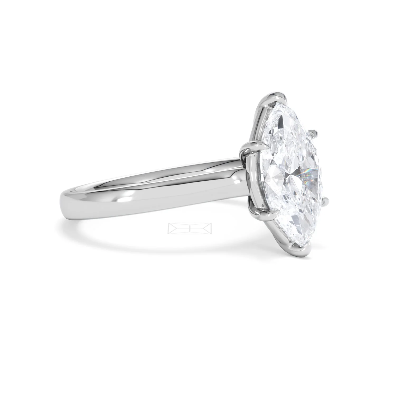 Amora Marquise 2.00ct Lab Diamond Engagement Ring F/VS Set in 18K White Gold - Image 18