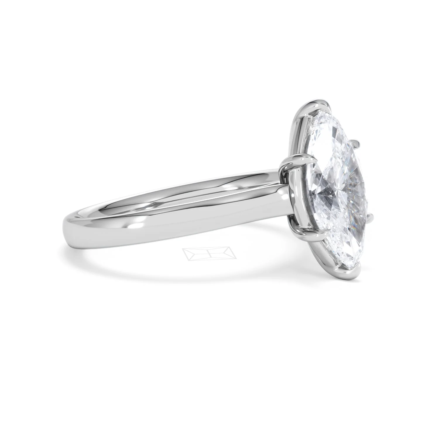 Amora Marquise 2.00ct Lab Diamond Engagement Ring F/VS Set in 18K White Gold - Image 20