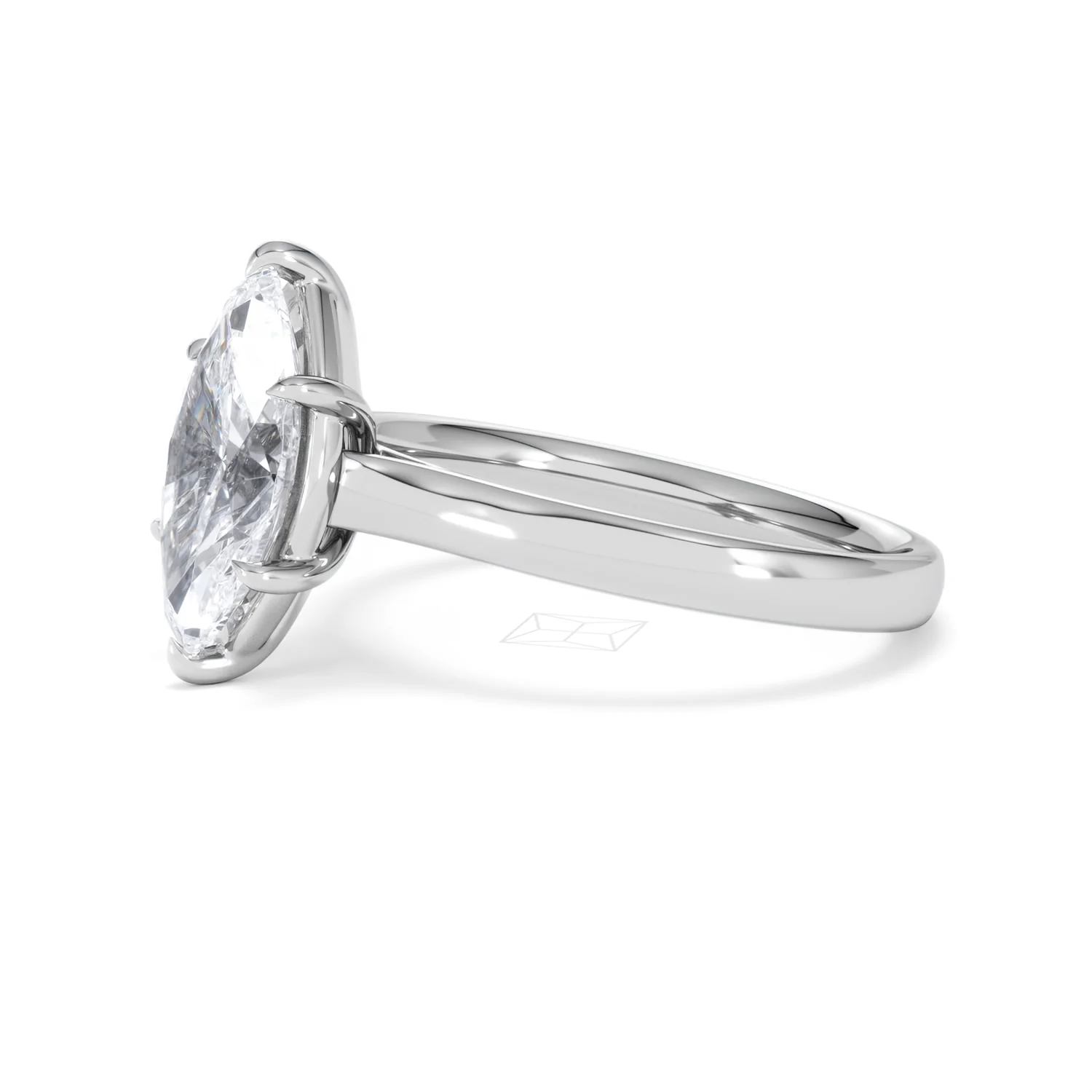 Amora Marquise 2.00ct Lab Diamond Engagement Ring F/VS Set in 18K White Gold - Image 74