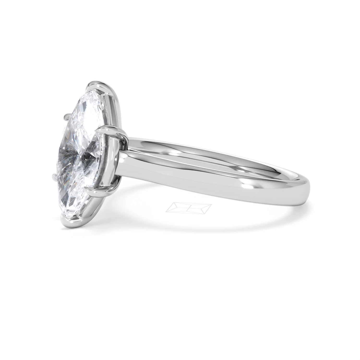 Amora Marquise 2.00ct Lab Diamond Engagement Ring F/VS Set in 18K White Gold - Image 75