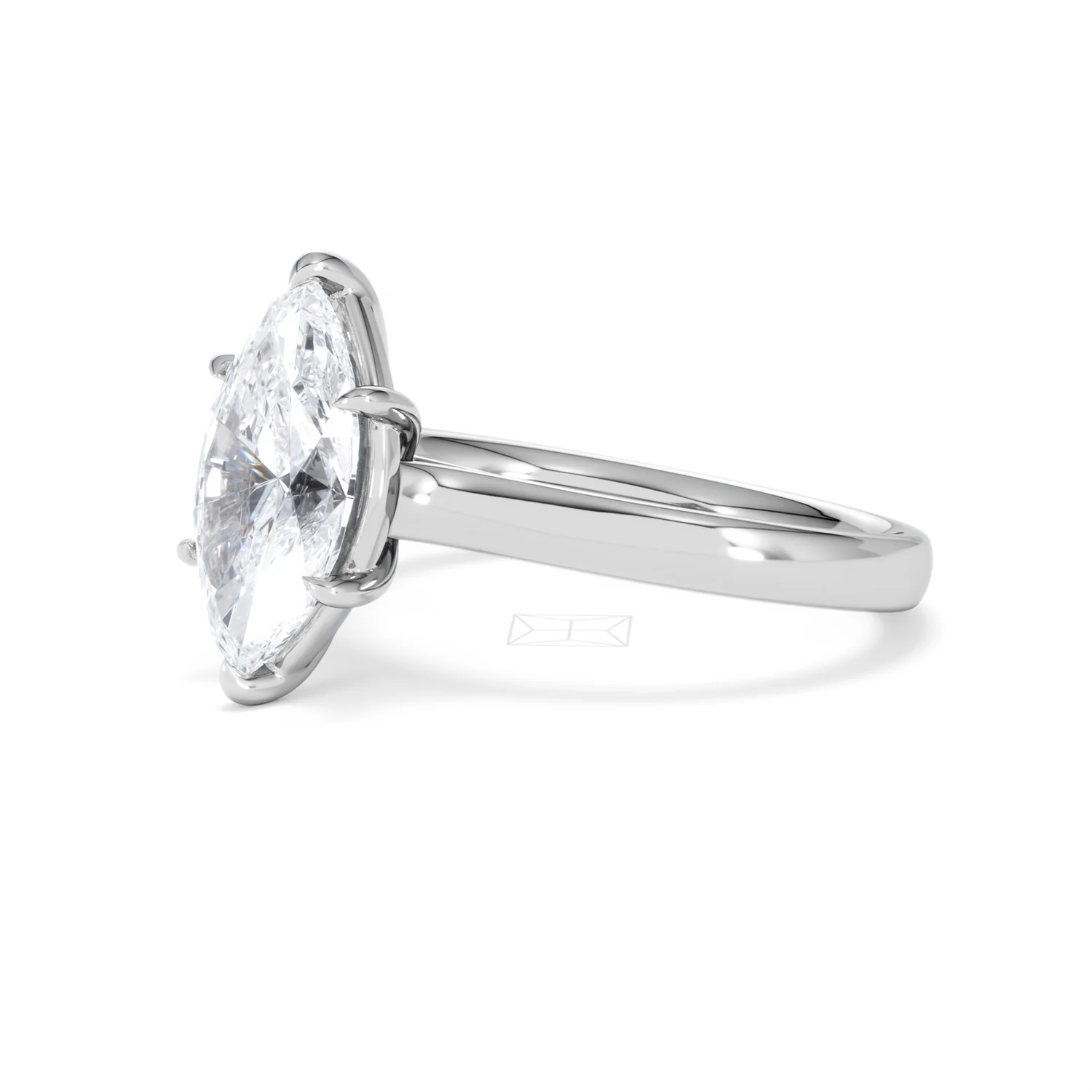 Amora Marquise 2.00ct Lab Diamond Engagement Ring F/VS Set in 18K White Gold - Image 77