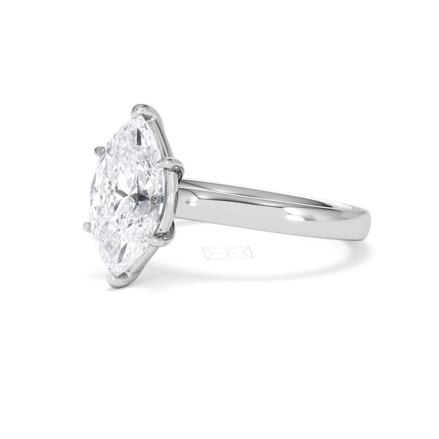 Amora Marquise 2.00ct Lab Diamond Engagement Ring F/VS Set in 18K White Gold - Image 79