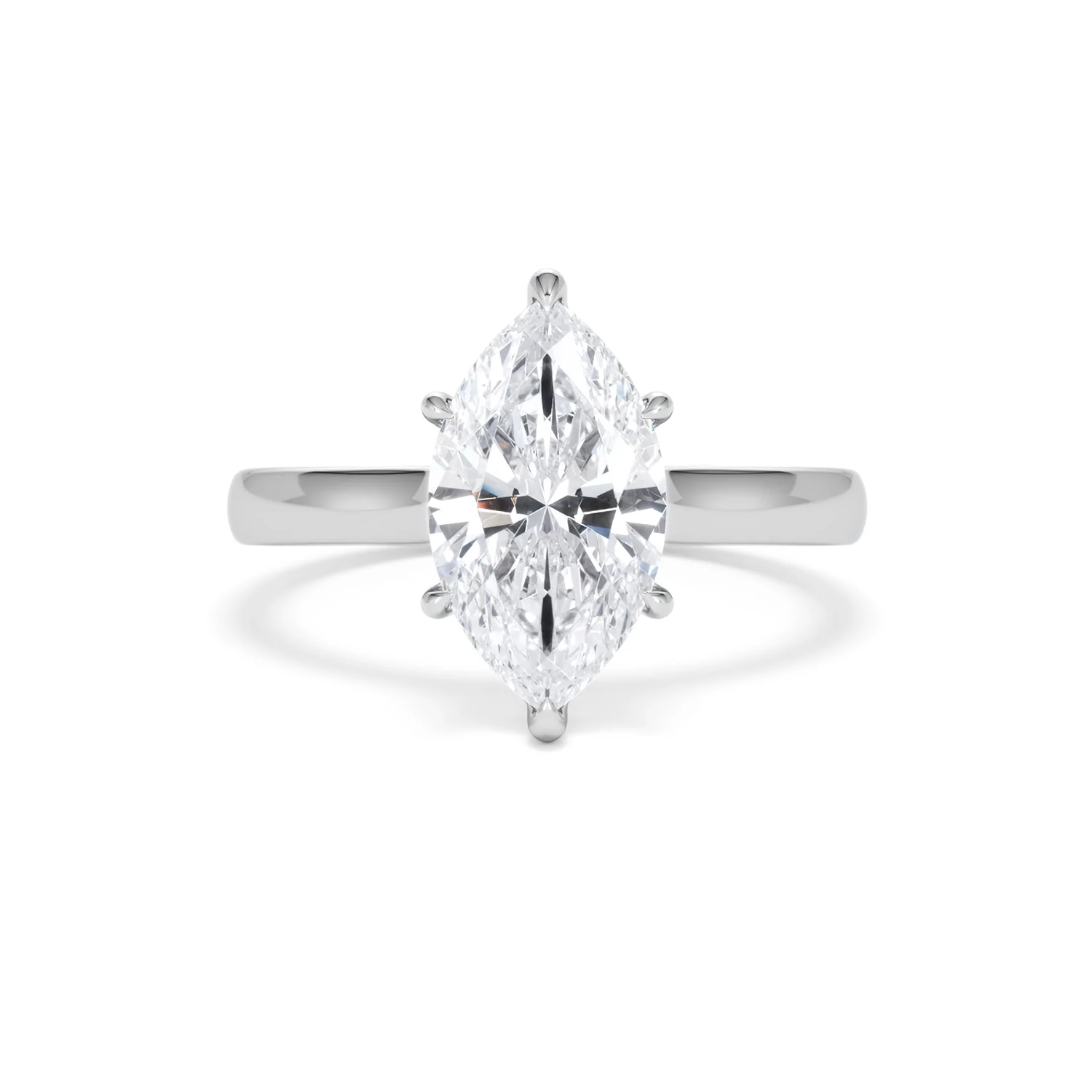 Amora Marquise 2.00ct Lab Diamond Engagement Ring F/VS Set in 18K White Gold - Image 8