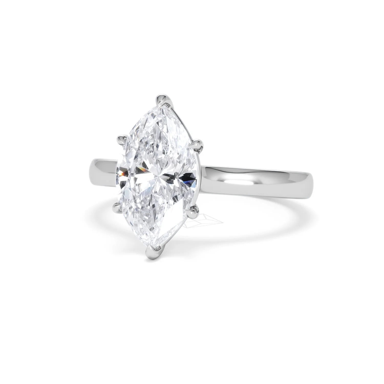 Amora Marquise 2.00ct Lab Diamond Engagement Ring F/VS Set in 18K White Gold - Image 84