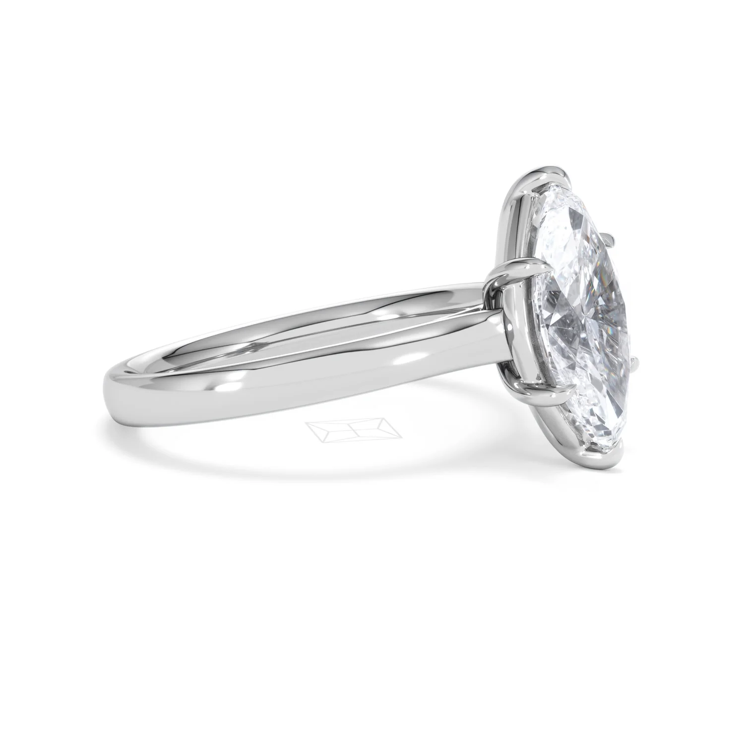 Amora Marquise 2.00ct Lab Diamond Engagement Ring F/VS Set in Platinum - Image 21