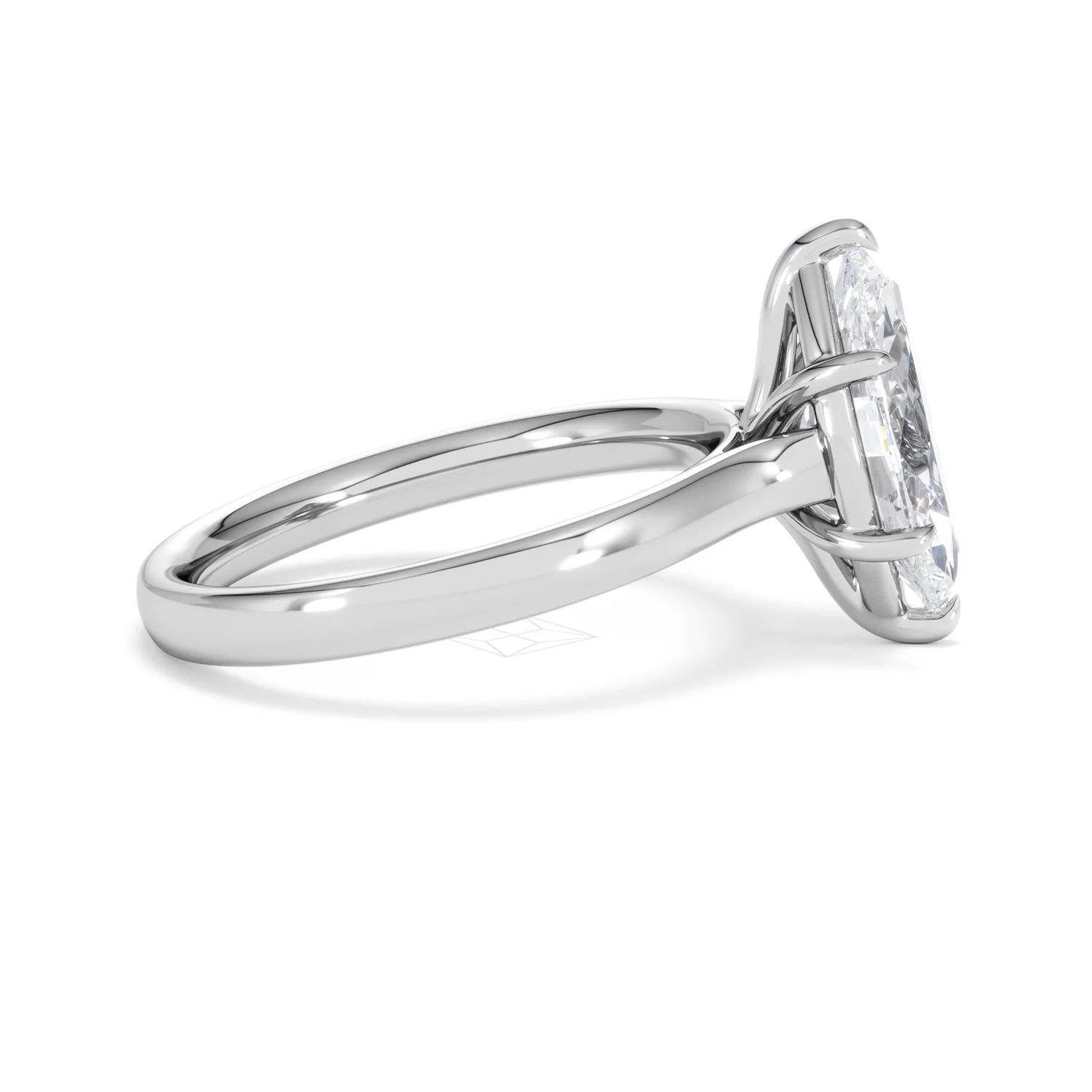 Amora Marquise 2.00ct Lab Diamond Engagement Ring F/VS Set in Platinum - Image 27