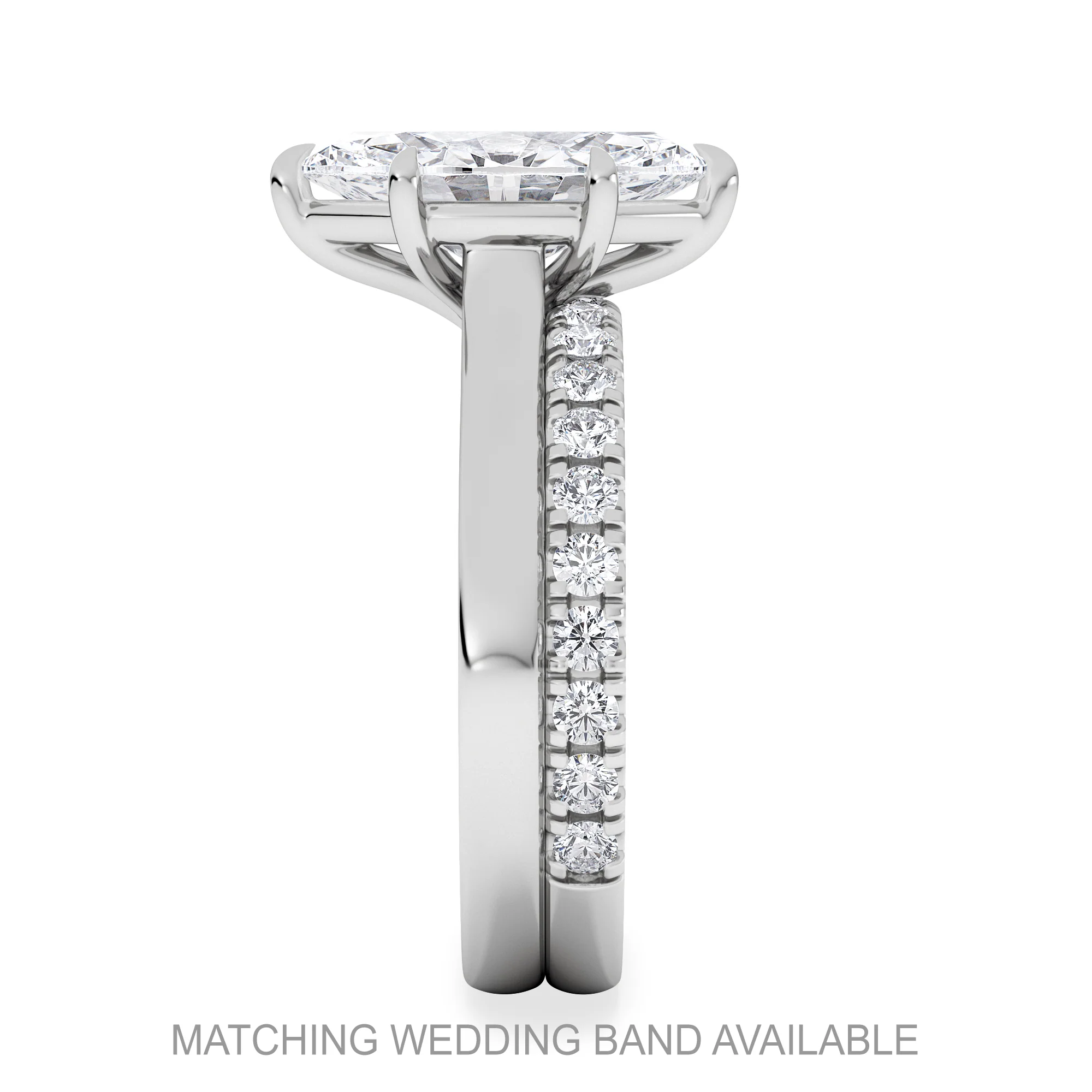 Amora Marquise 2.00ct Lab Diamond Engagement Ring F/VS Set in Platinum - Image 5