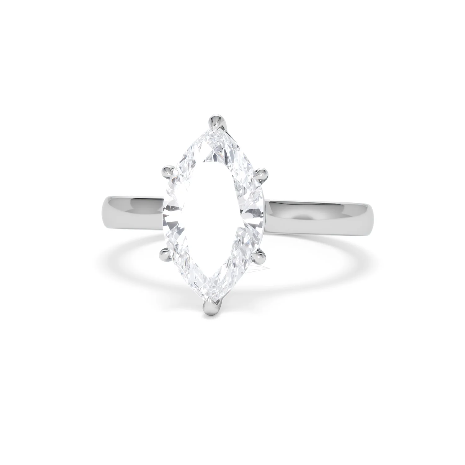 Amora Marquise 2.00ct Lab Diamond Engagement Ring F/VS Set in Platinum - Image 86