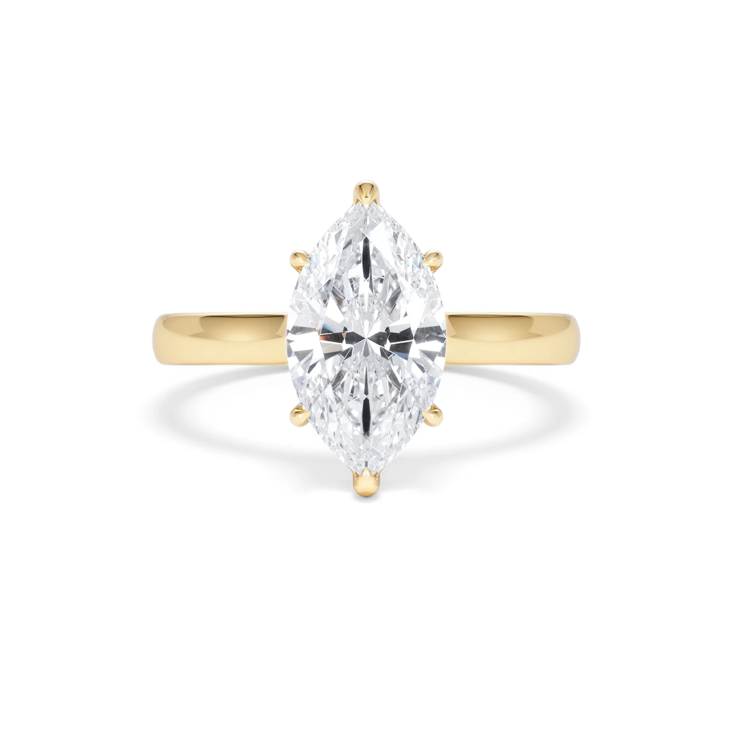 Amora Marquise 2.09ct Hidden Halo Lab Diamond Engagement Ring F/VS Set in 18K Gold - Image 10