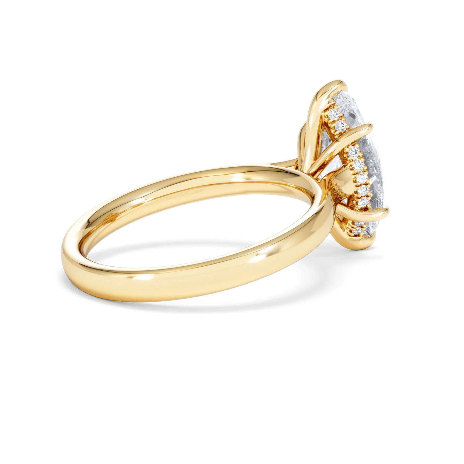Amora Marquise 2.09ct Hidden Halo Lab Diamond Engagement Ring F/VS Set in 18K Gold - Image 37