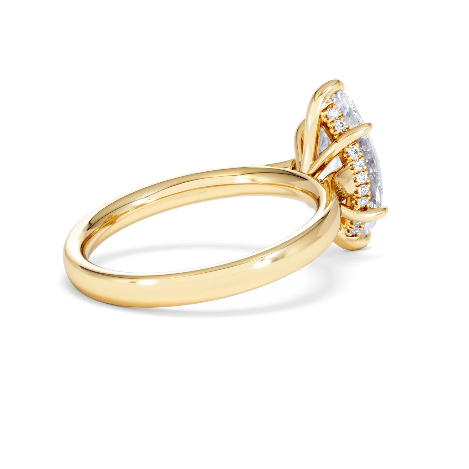 Amora Marquise 2.09ct Hidden Halo Lab Diamond Engagement Ring F/VS Set in 18K Gold - Image 38