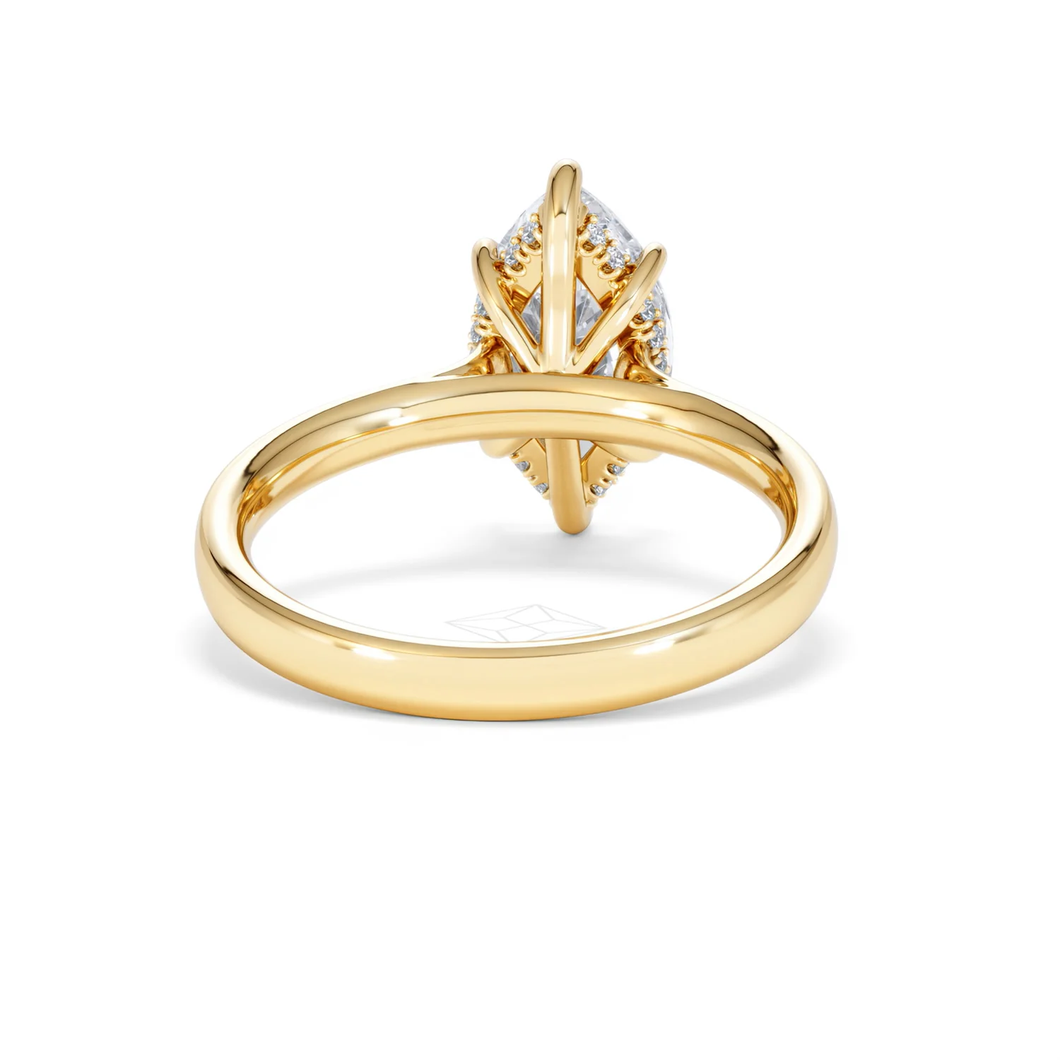 Amora Marquise 2.09ct Hidden Halo Lab Diamond Engagement Ring F/VS Set in 18K Gold - Image 48